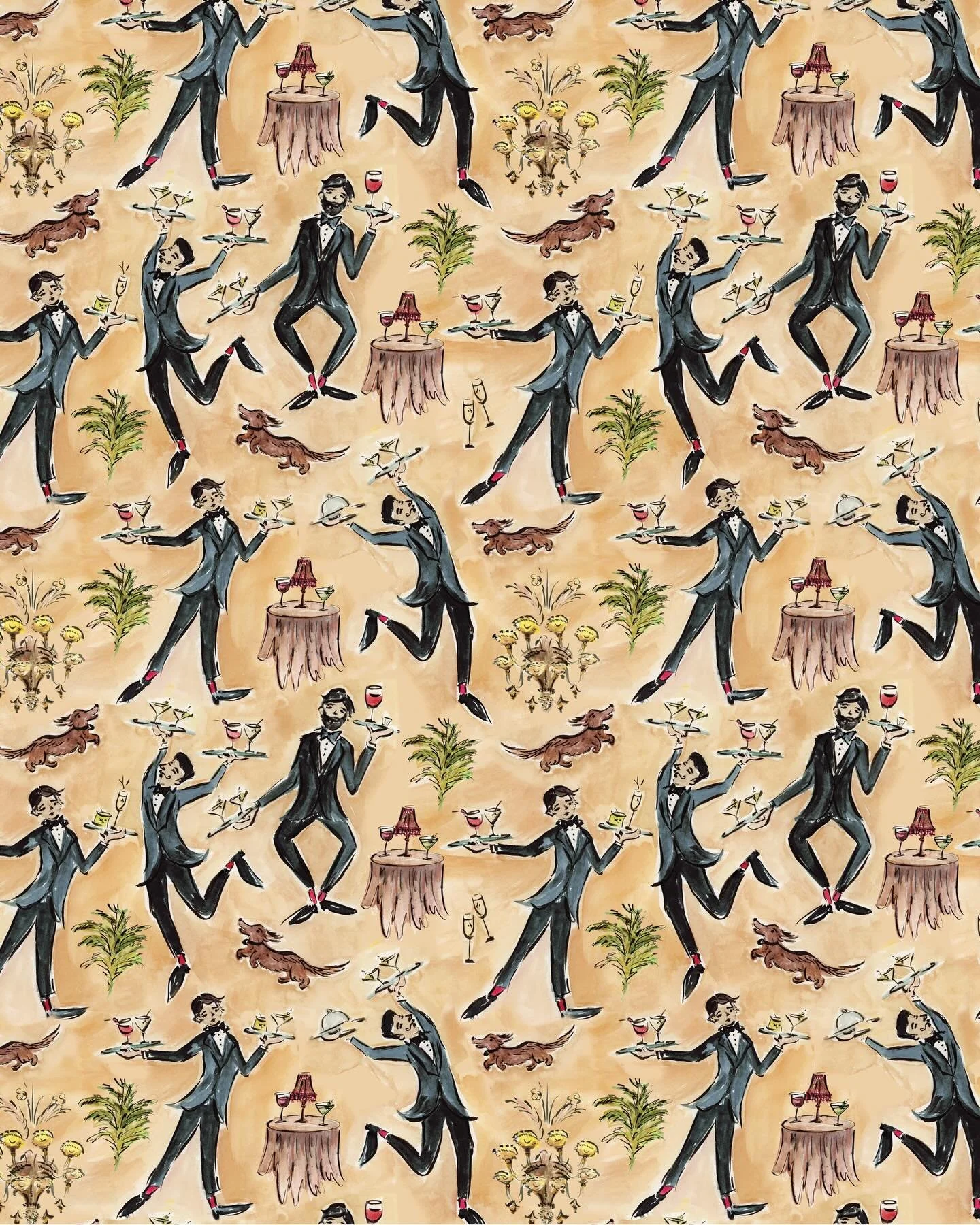 Chaos, but make it fancy 🖤🍸 #custompattern #lebarpenelope