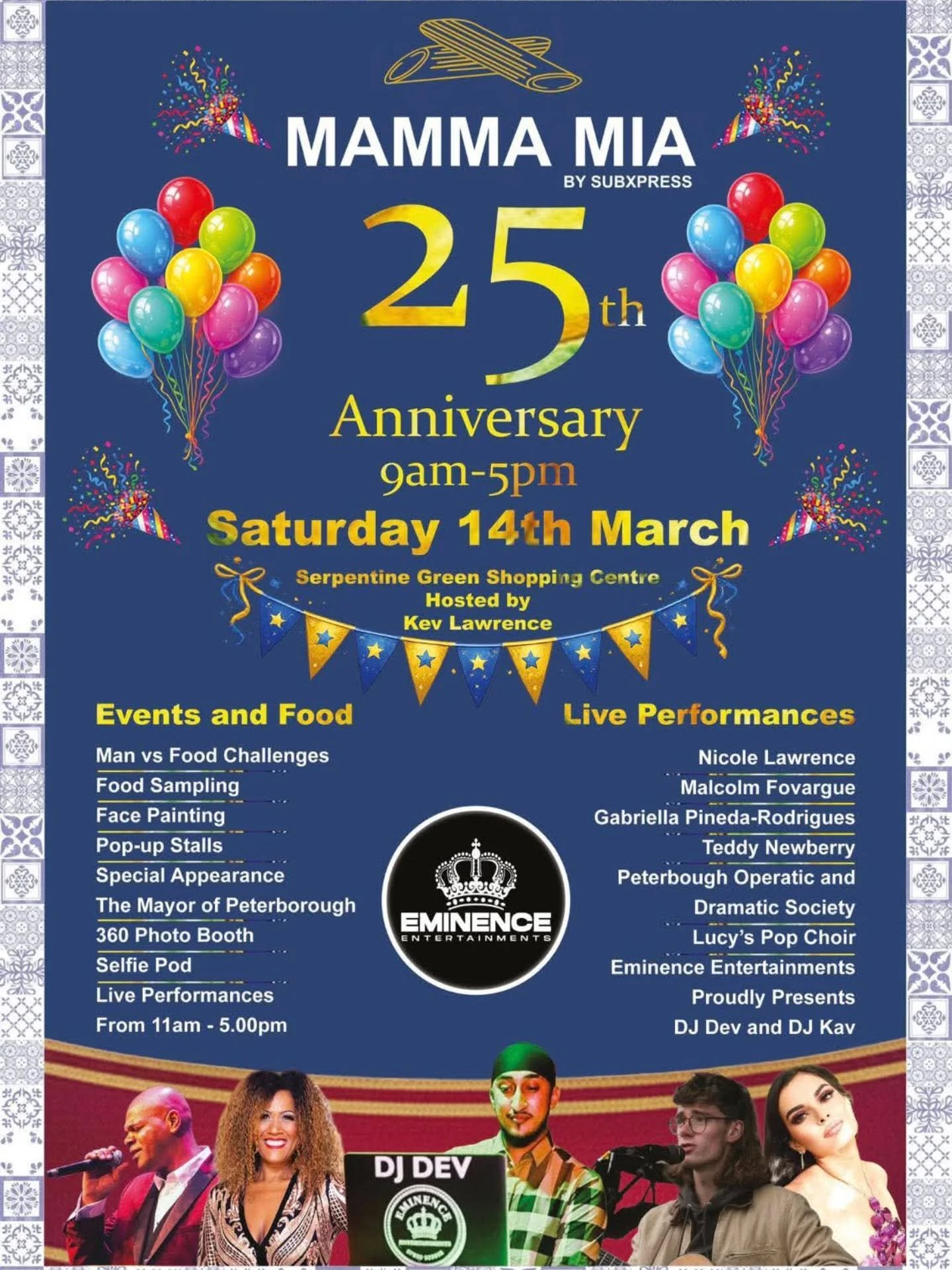 🍝🍕 I am so incredibly excited to be singing at the 2️⃣5️⃣th Anniversary Celebration of @mammamia.restaurants - Hampton's hidden gem! 🍽️🍴

🇮🇹 Join us on Saturday 14th March for a full day of celebrations. I'm very excited to sing some of my favo