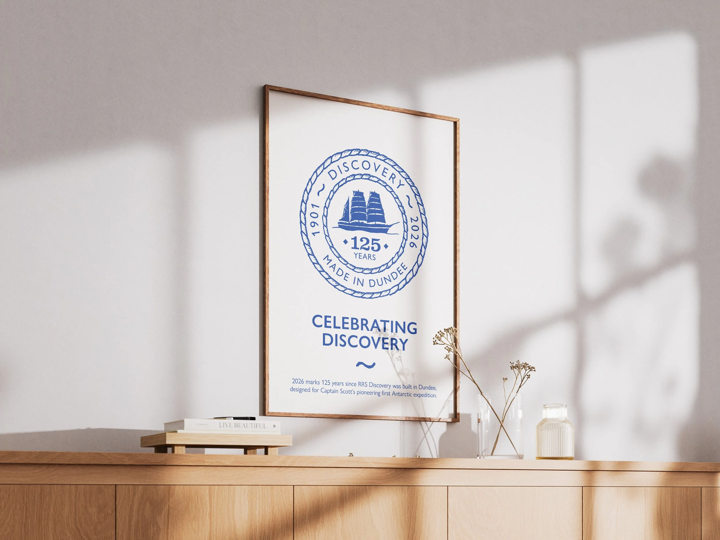 Poster design featuring the 125th anniversary commemorative logo