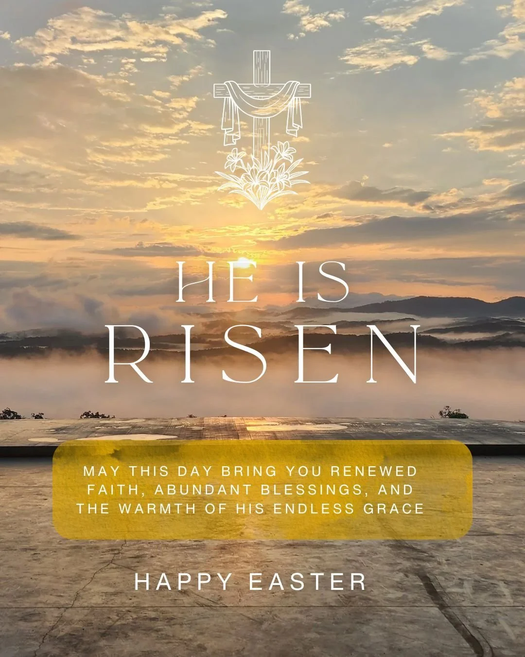 Because He lives, we have hope.

Easter reminds us that renewal is real. Redemption is powerful. And new beginnings are possible.

We are grateful to host moments in these mountains where faith grows deeper and lives are changed.

Happy Easter from O