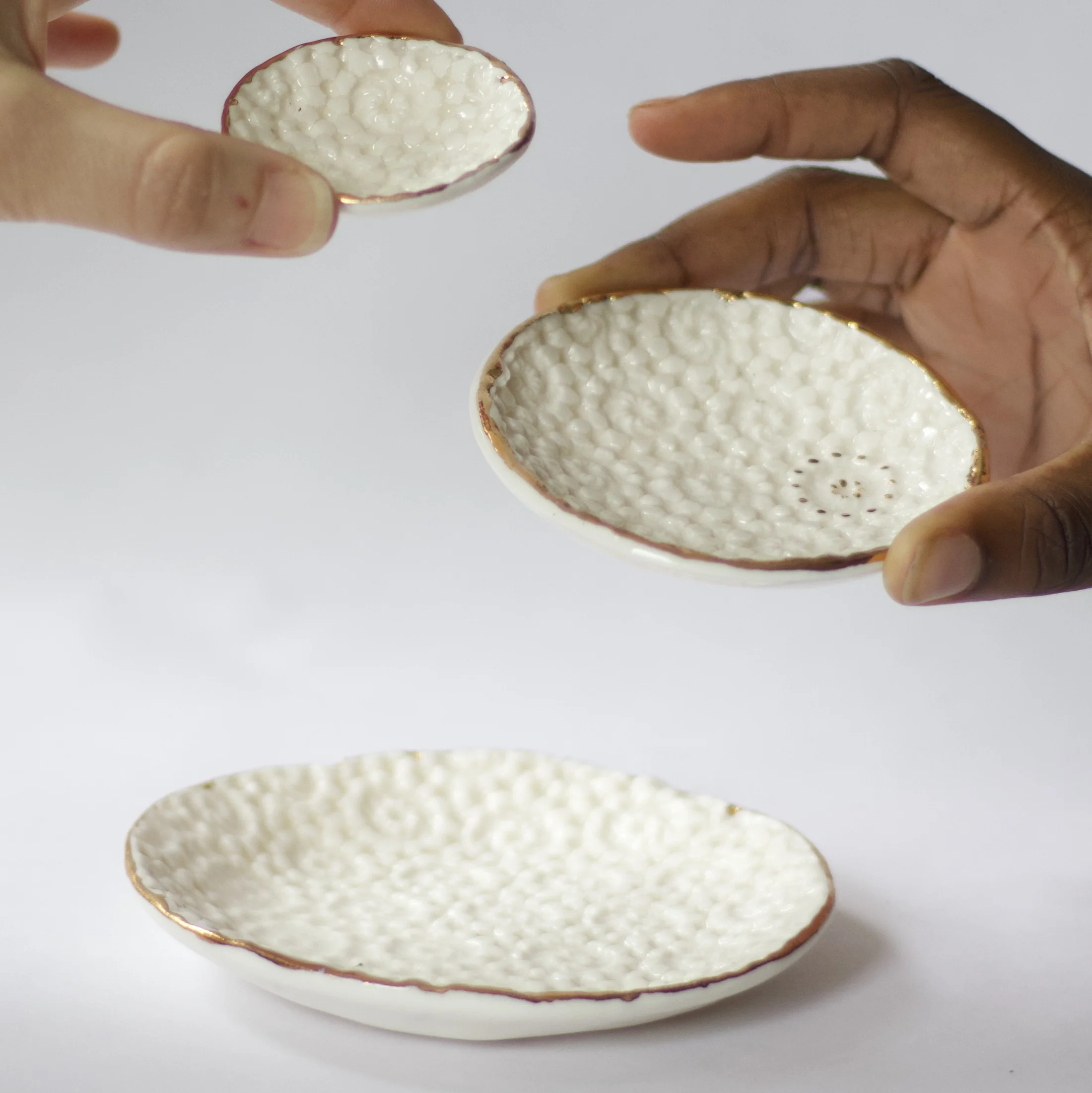 Porcelain Dish, Gold Lined-Crochet Pattern