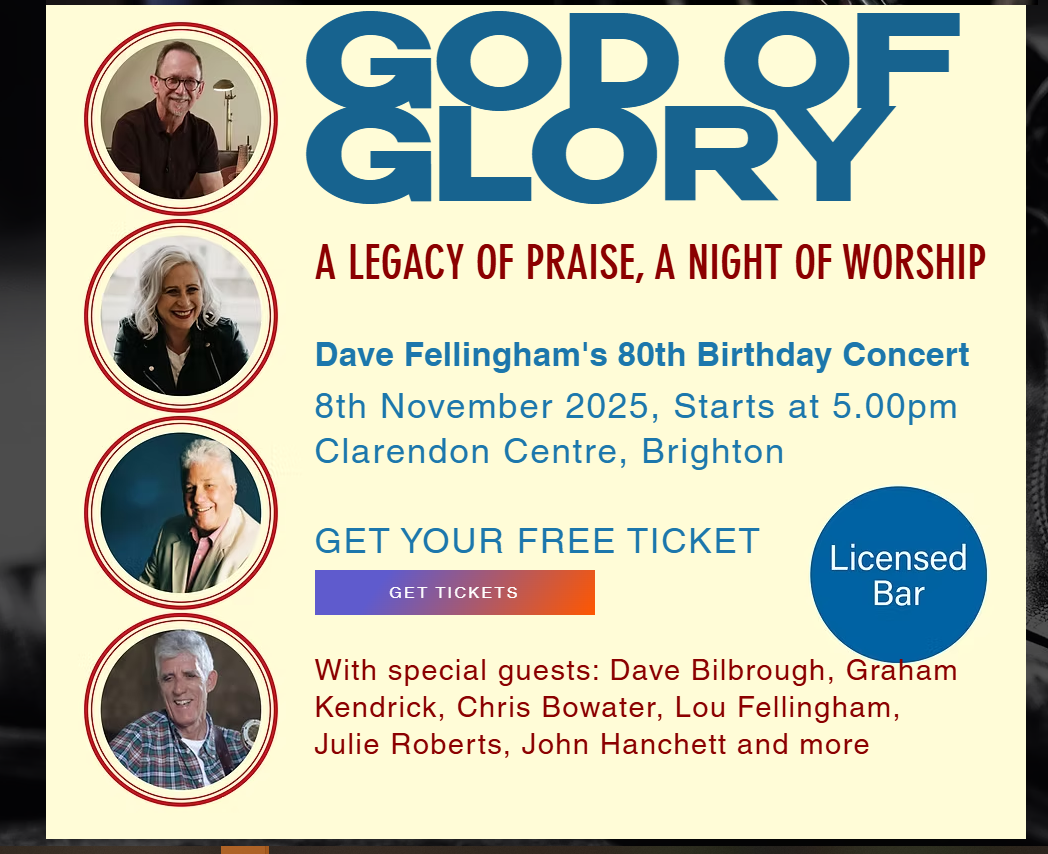 God of Glory - A Legacy of Praise, A night of Worship - 8th November 