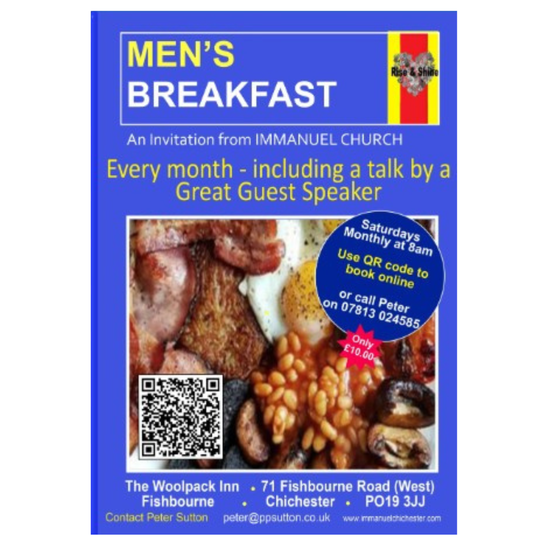 Men's Prayer Breakfast - Saturday  27th June at  8.00am - Speaker  Professor Andrew Tomkins