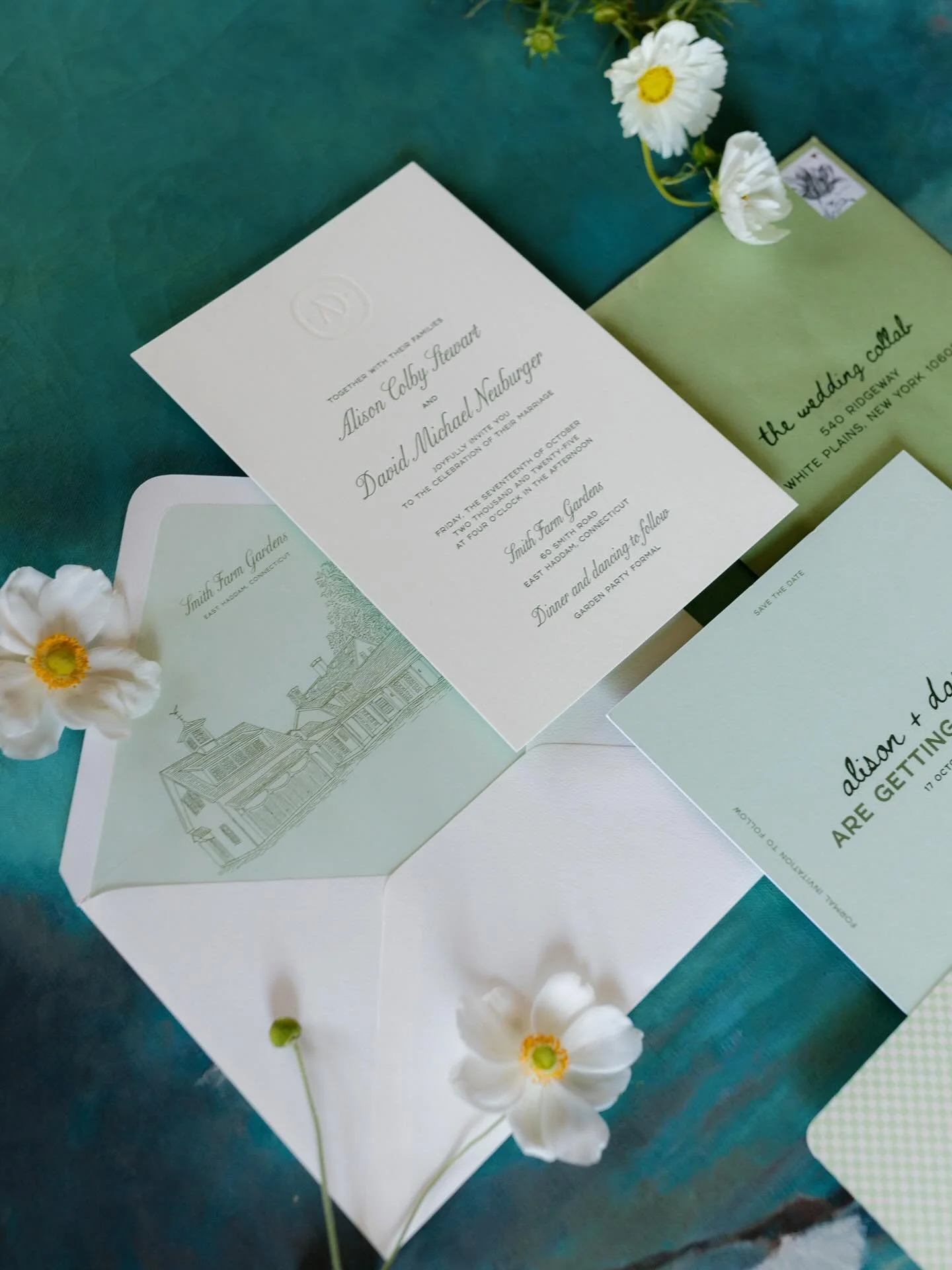 Starting with save-the-dates and invitations, printed materials are a blank canvas for telling the couple&rsquo;s story and weaving a golden thread throughout the celebration. We absolutely love the process of conceiving of and producing our clients&