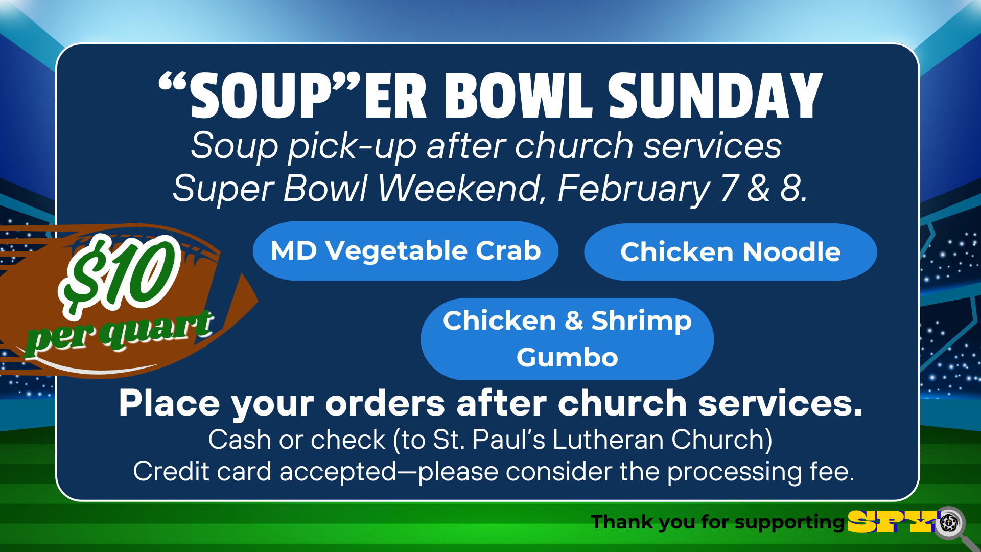 Souper Bowl Sunday