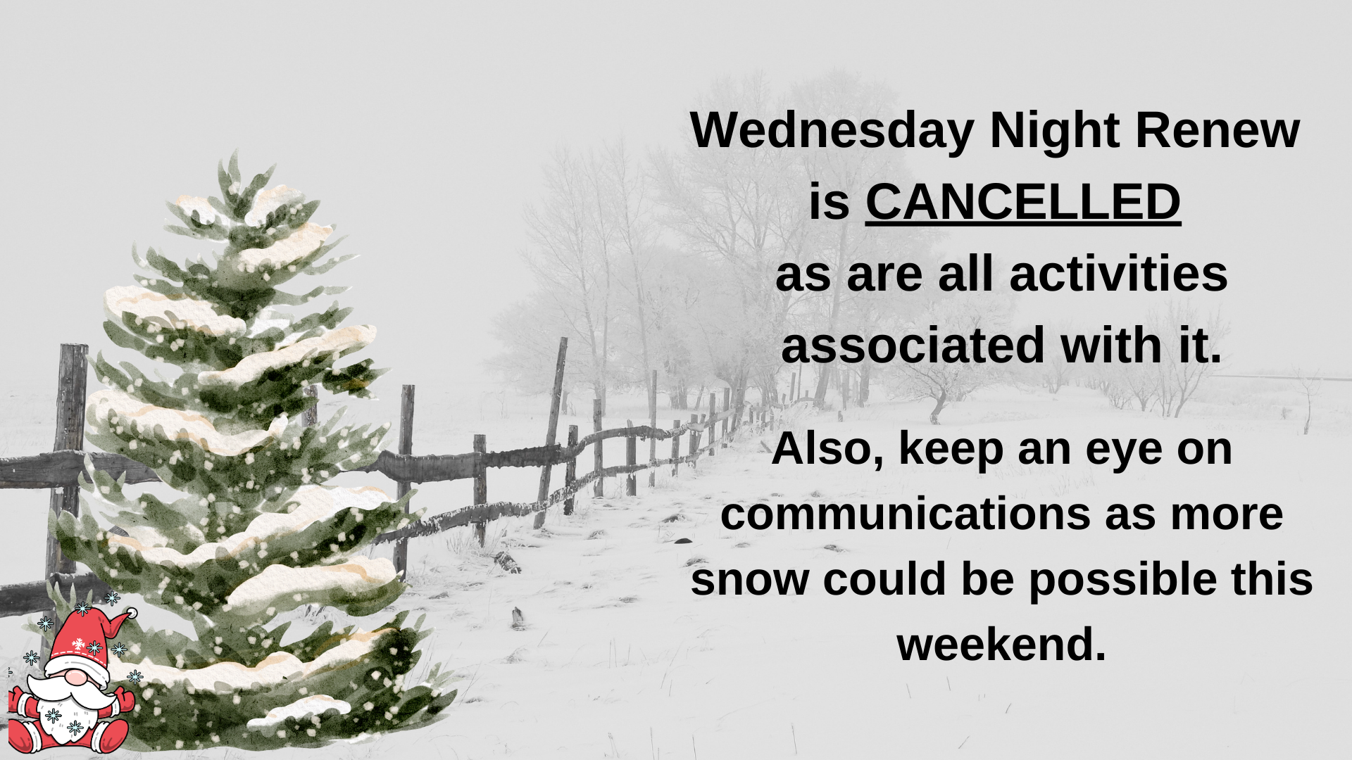 Wednesday Night Renew Cancelled