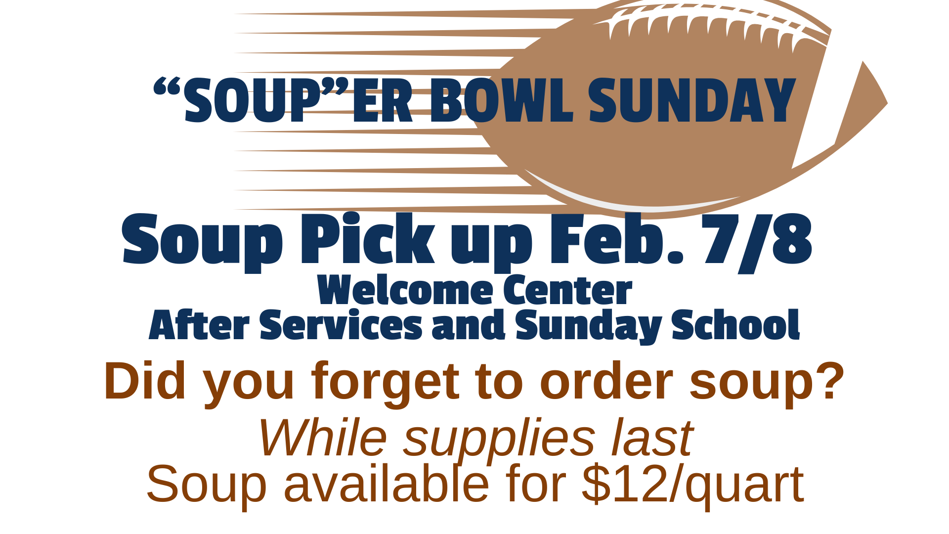 Souper Bowl Sunday