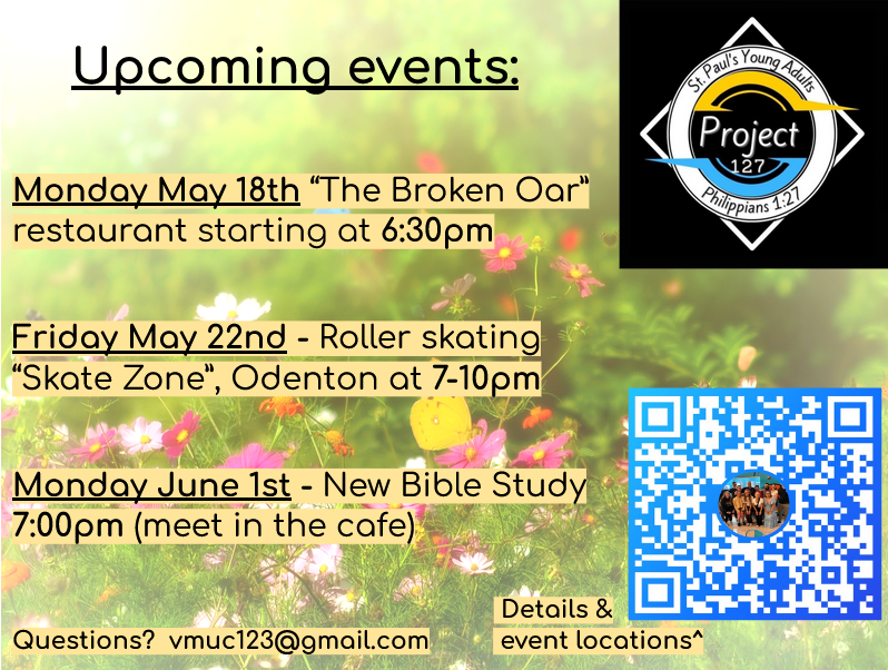 Project 127 - Upcoming Events