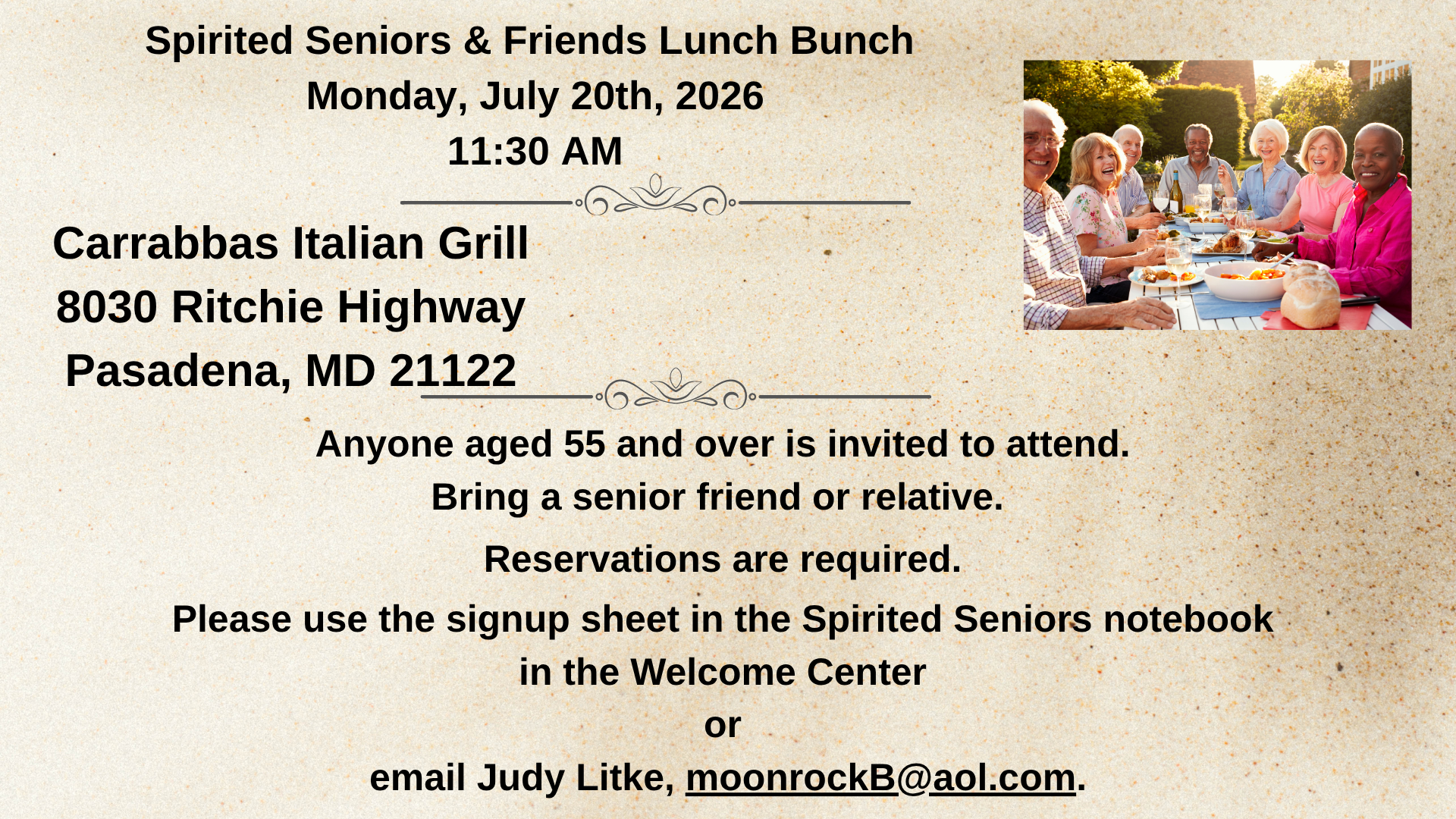 Spirited Srs. Lunch Bunch