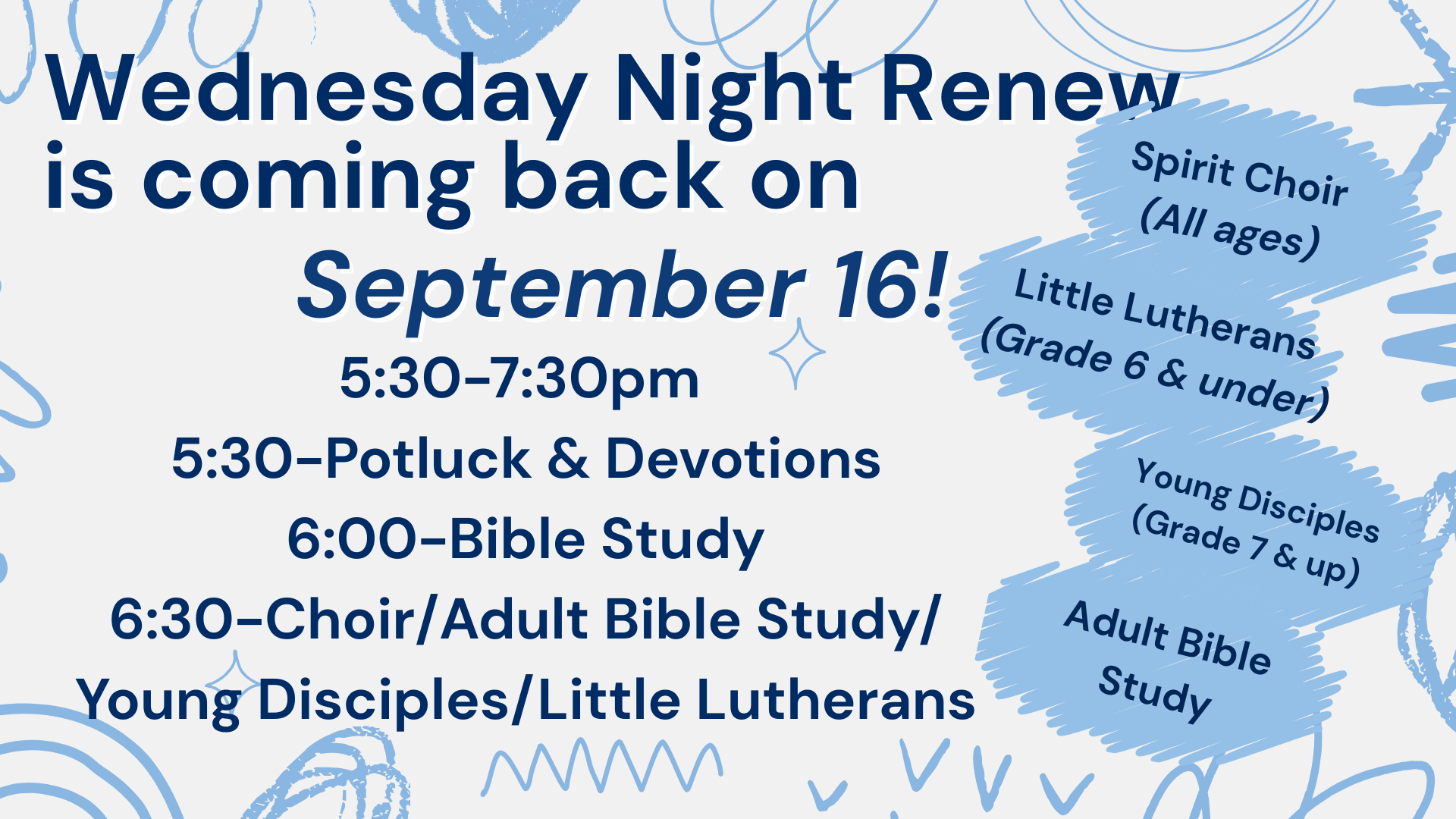 Wednesday Night Renew Returns