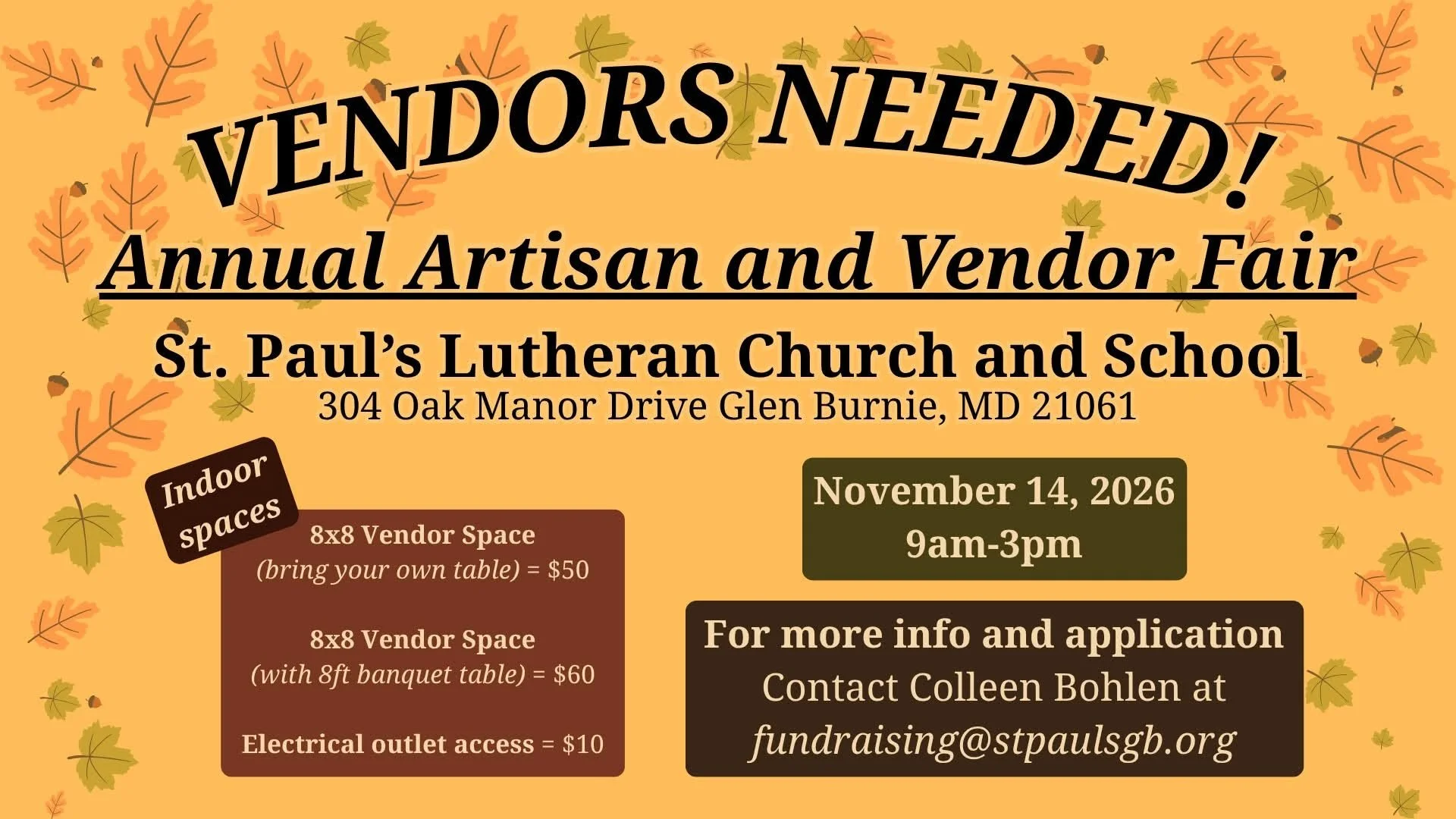 Artisan & Vendor Fair