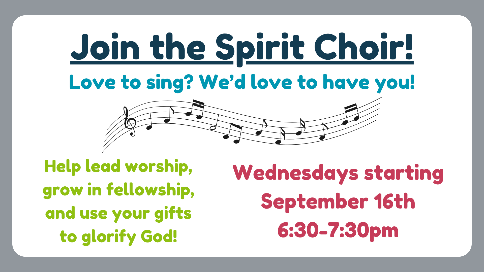 Join the Spirit Choir