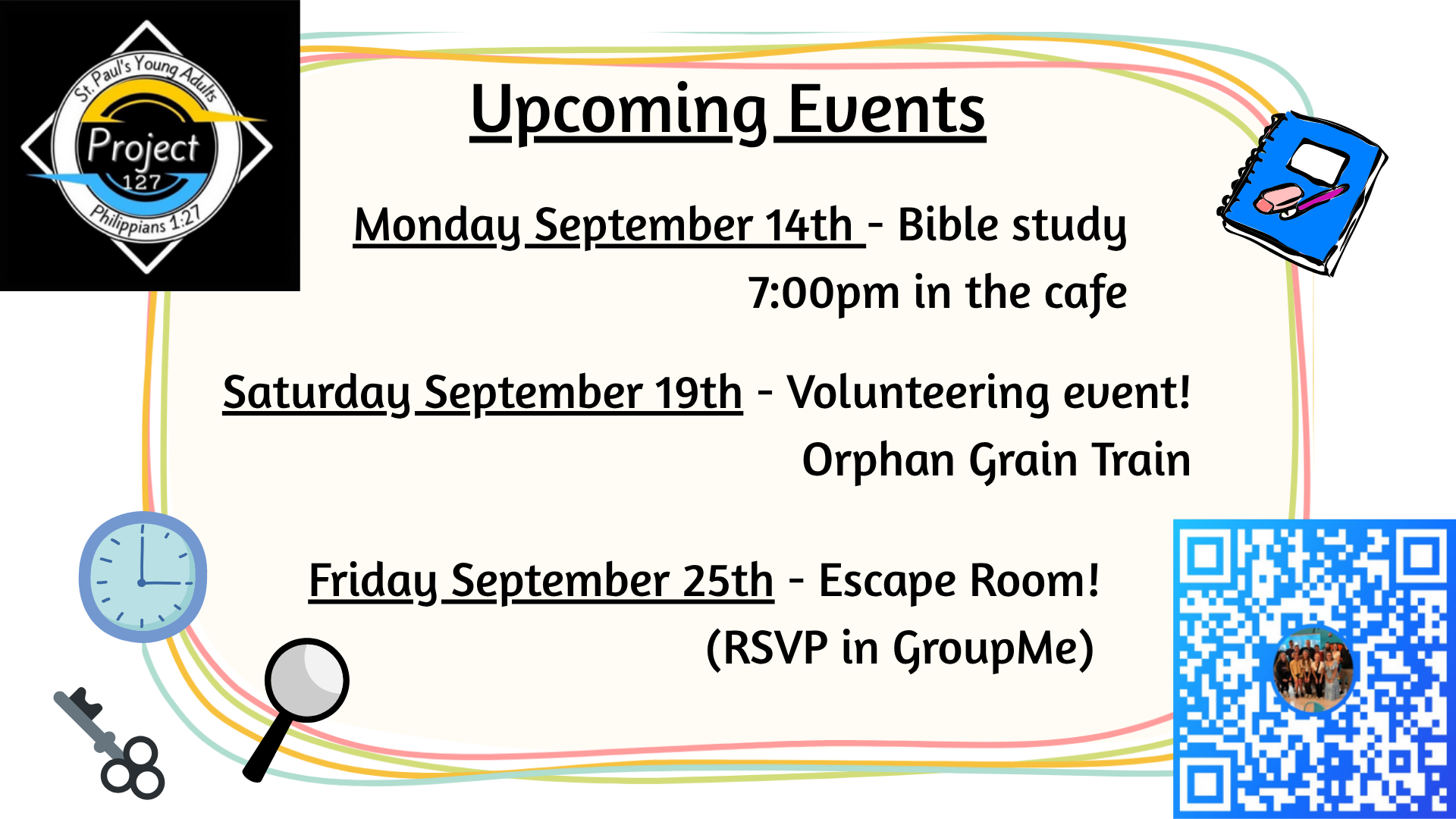Project 127 September 127 Events