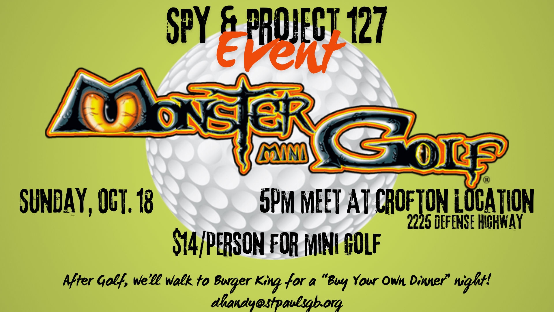 SPY & Project 127 Monster Golf
