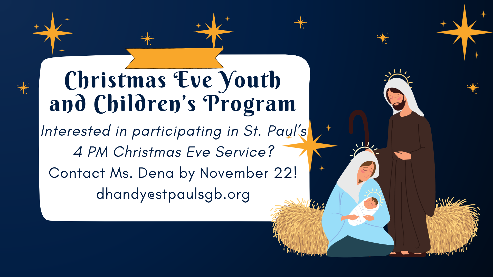 Christmas Eve Youth & Children's Program