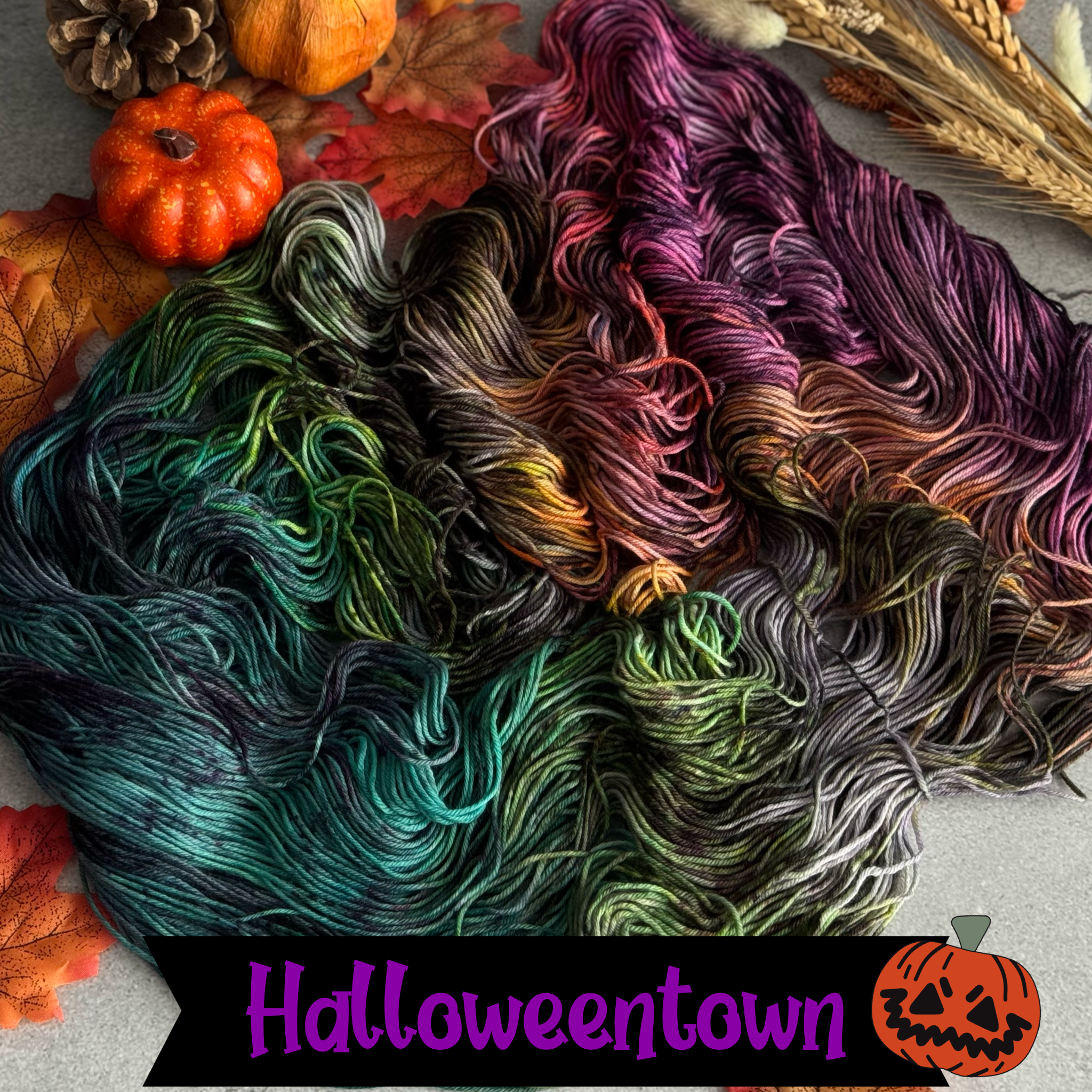 Halloweentown Speckled Yarn