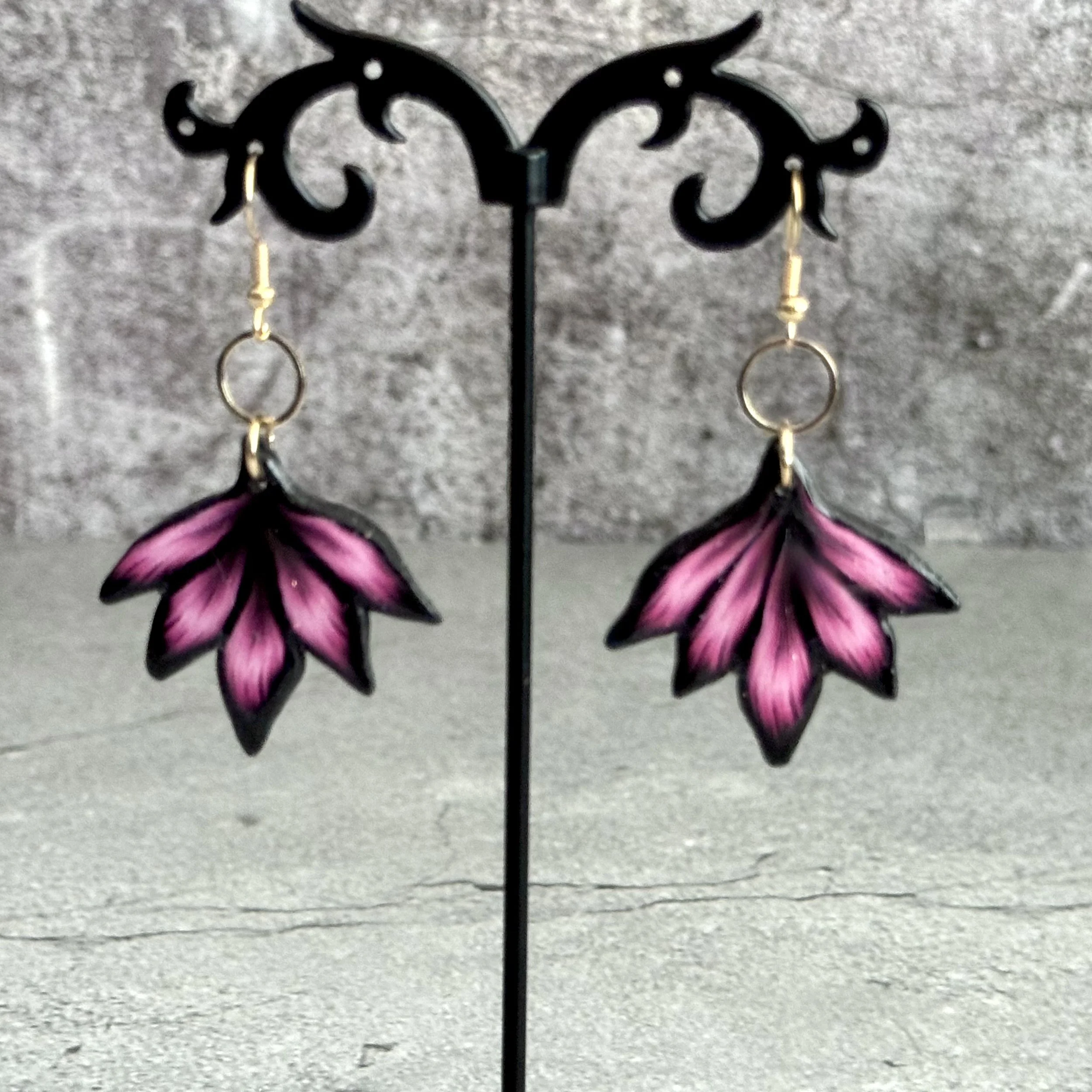 Small Flower Petal Earrings