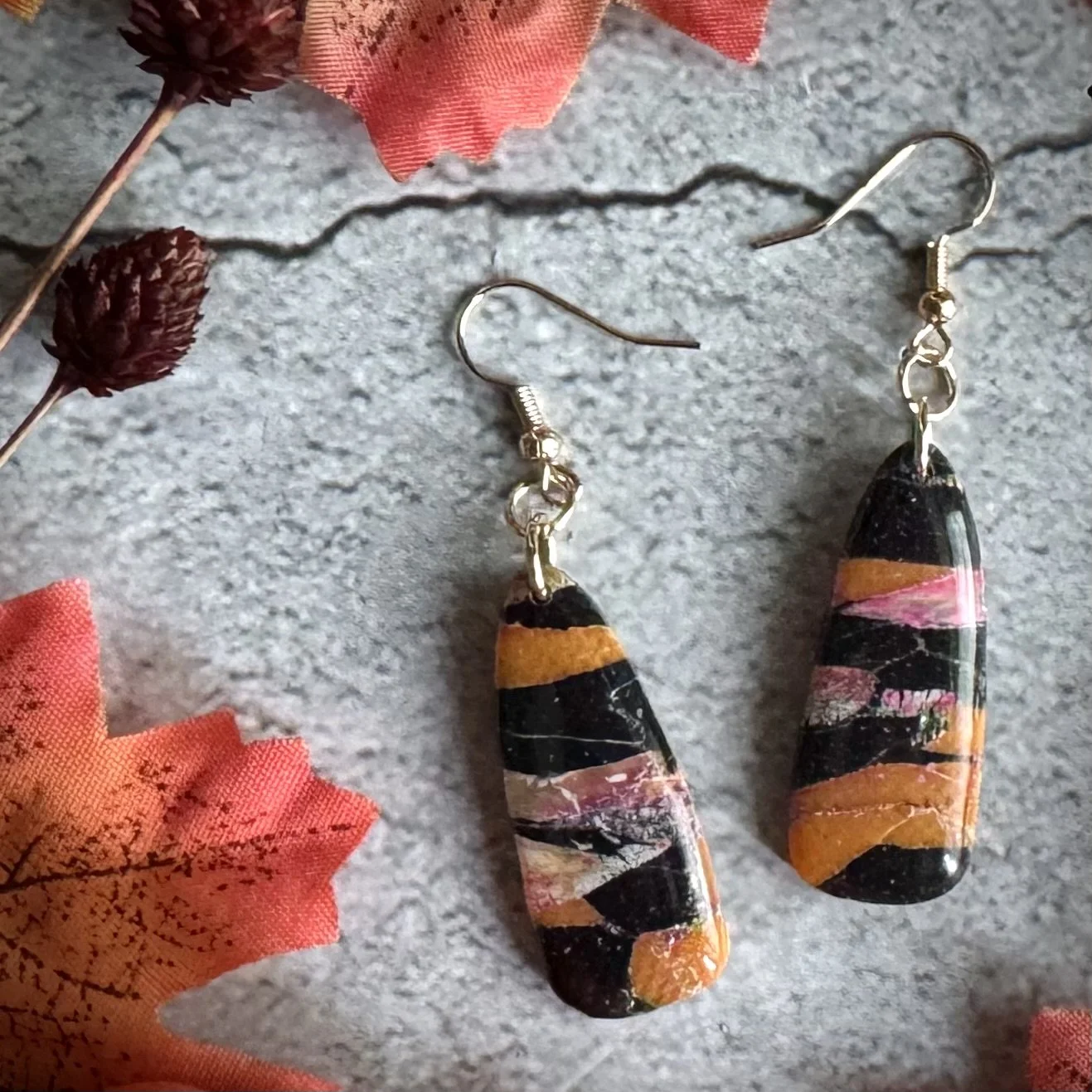 Halloween Stone Earrings