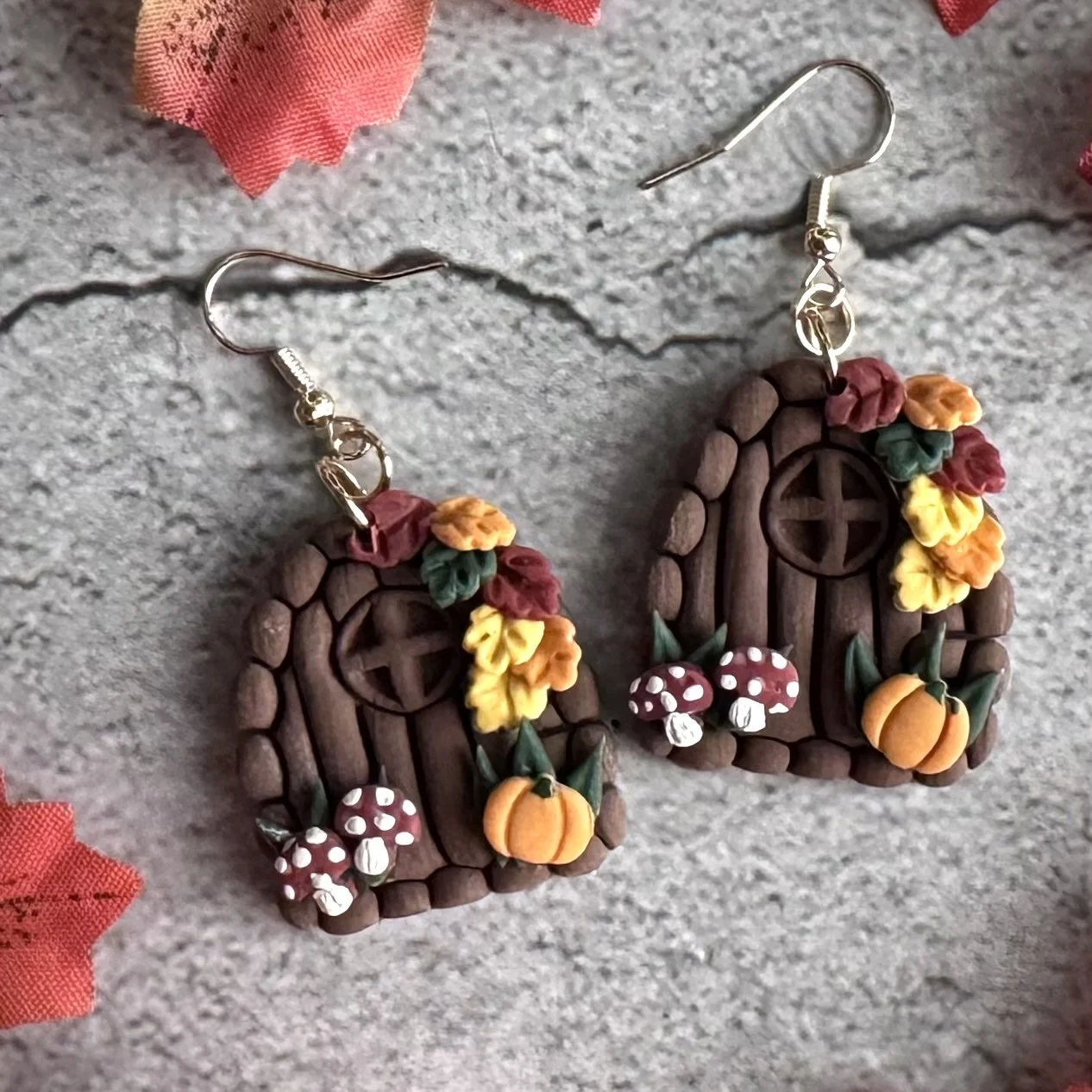 Fall Hobbit Door Earrings