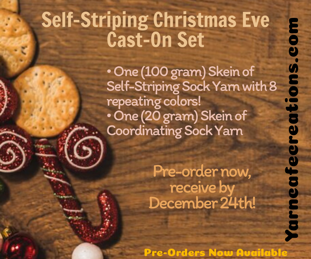 Self-Striping Christmas Eve Cast On Set