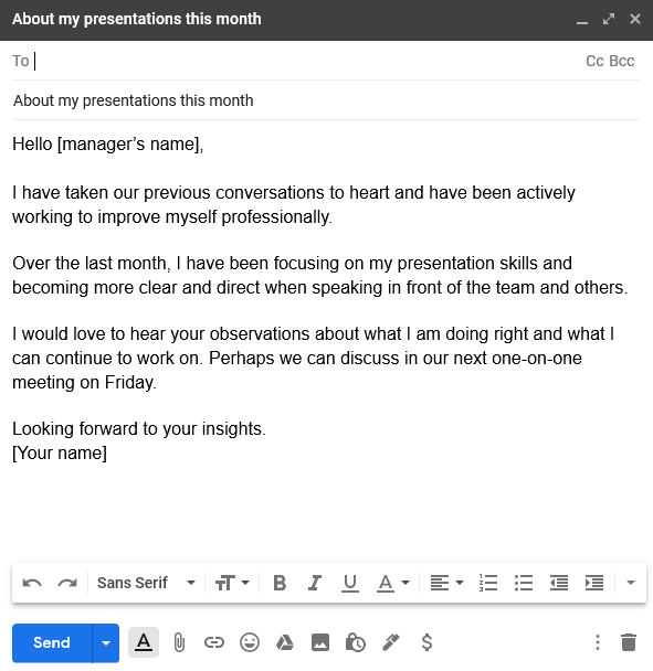 7 Awesome Email Templates to Request Co-worker Feedback — ManageBetter