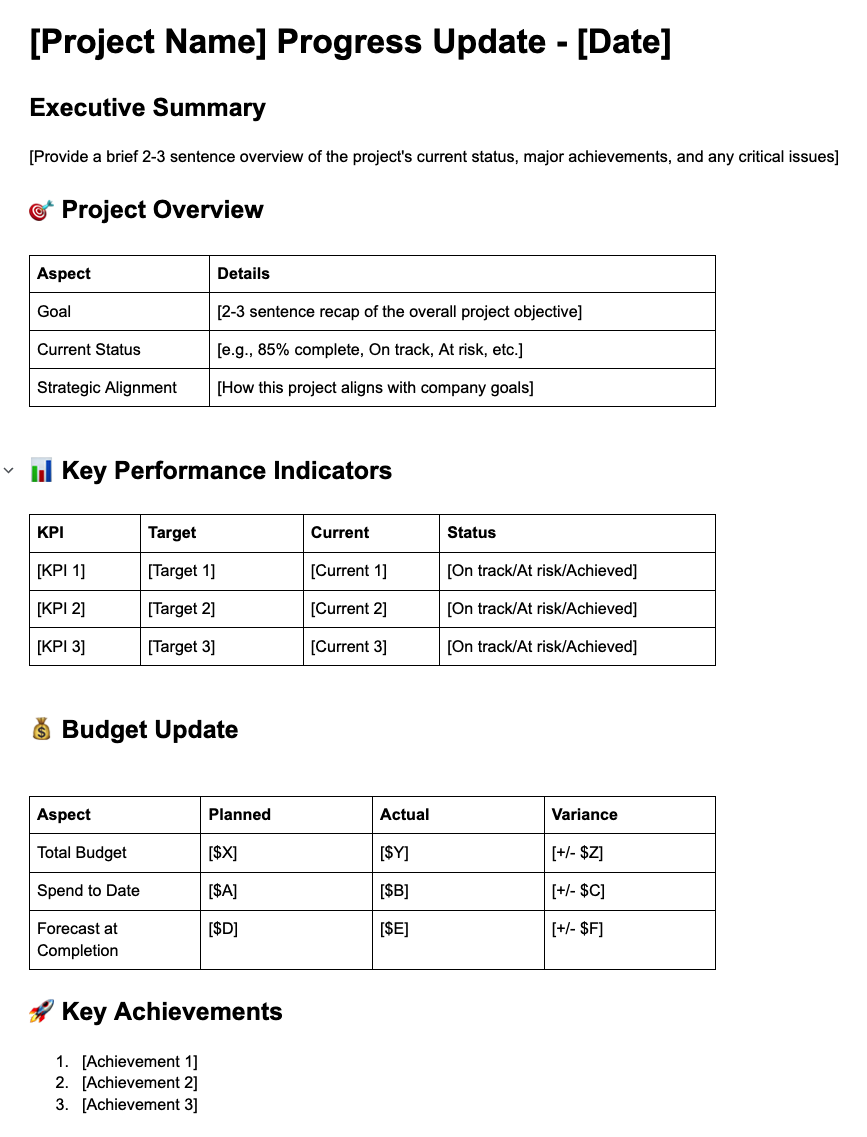 How to Write Progress Updates [Free Template Included]