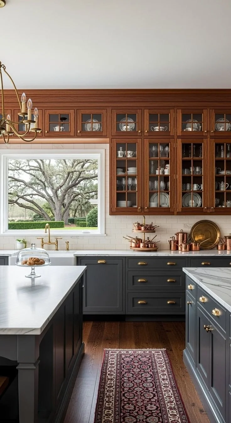 22 Gorgeous Brown Kitchen Cabinet Designs.jpg
