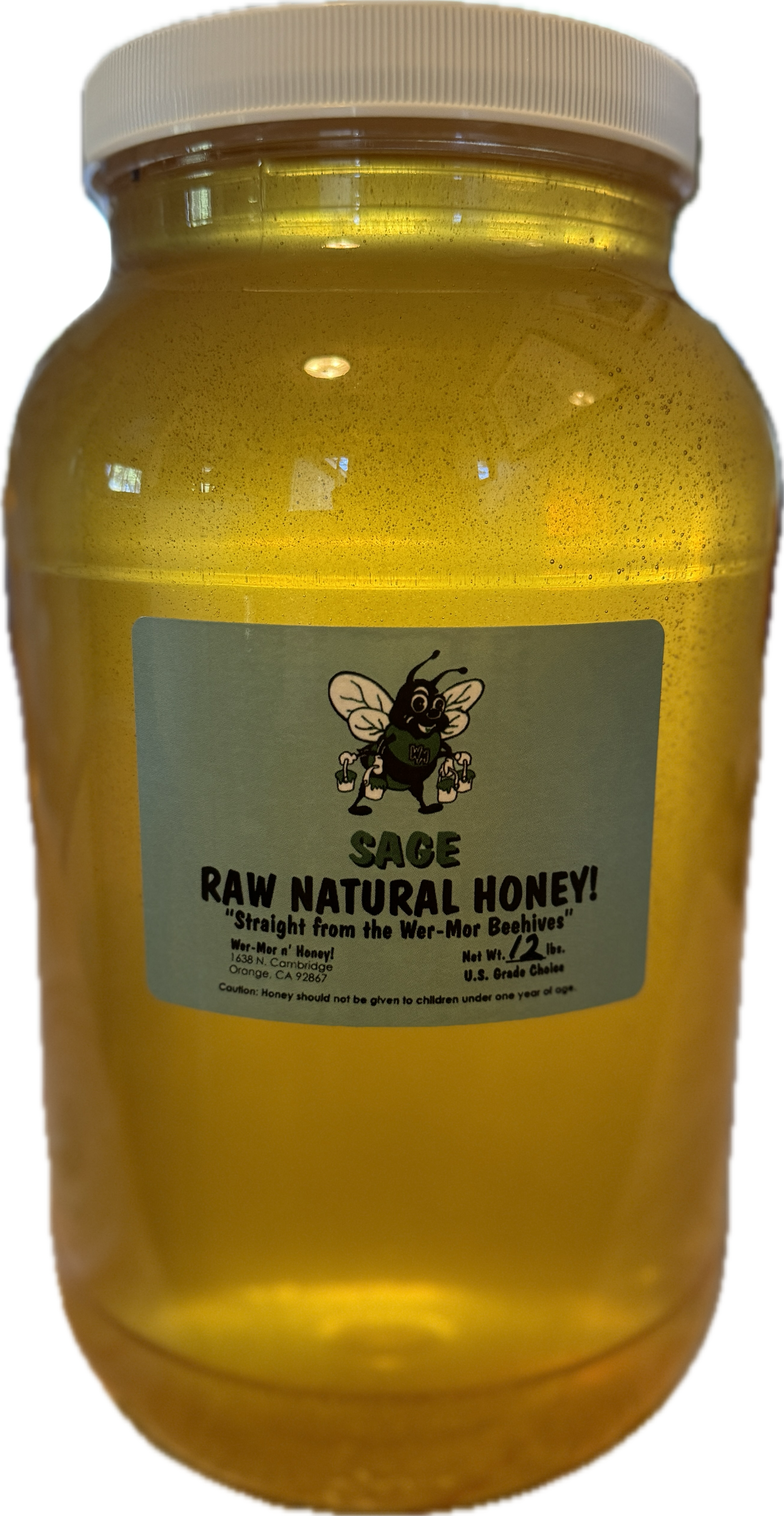 12lb. Jar - Sage Honey