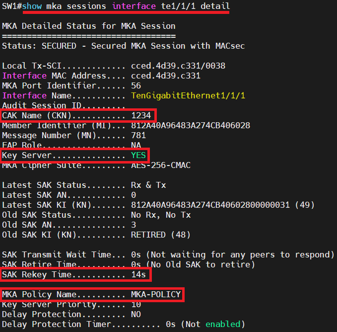 Cisco MACSec SwitchtoSwitch Configuration using PreShared Key on IOS
