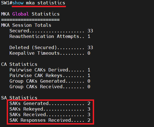 Cisco MACSec Switch-to-Switch Configuration using Pre-Shared Key ...