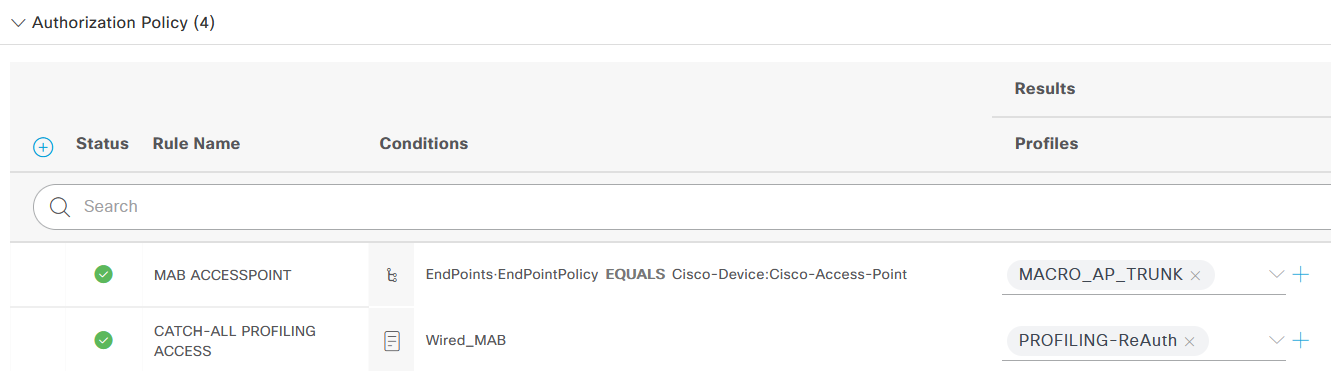 Cisco ISE - FlexConnect Access Point Auto Smartport Trunk via Macro ...