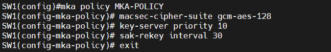 Cisco MACSec Switch-to-Switch Configuration using Pre-Shared Key on IOS ...