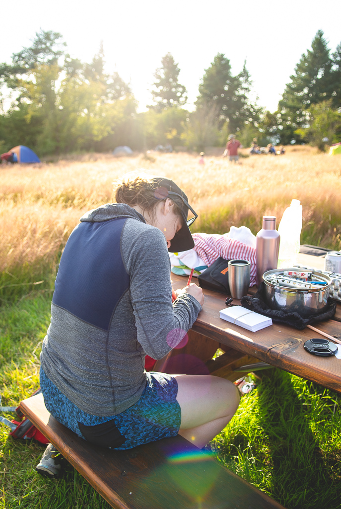 Camping at Sidney Spit