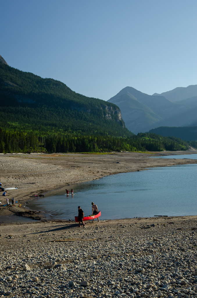 Canoe day at Barrier Lake