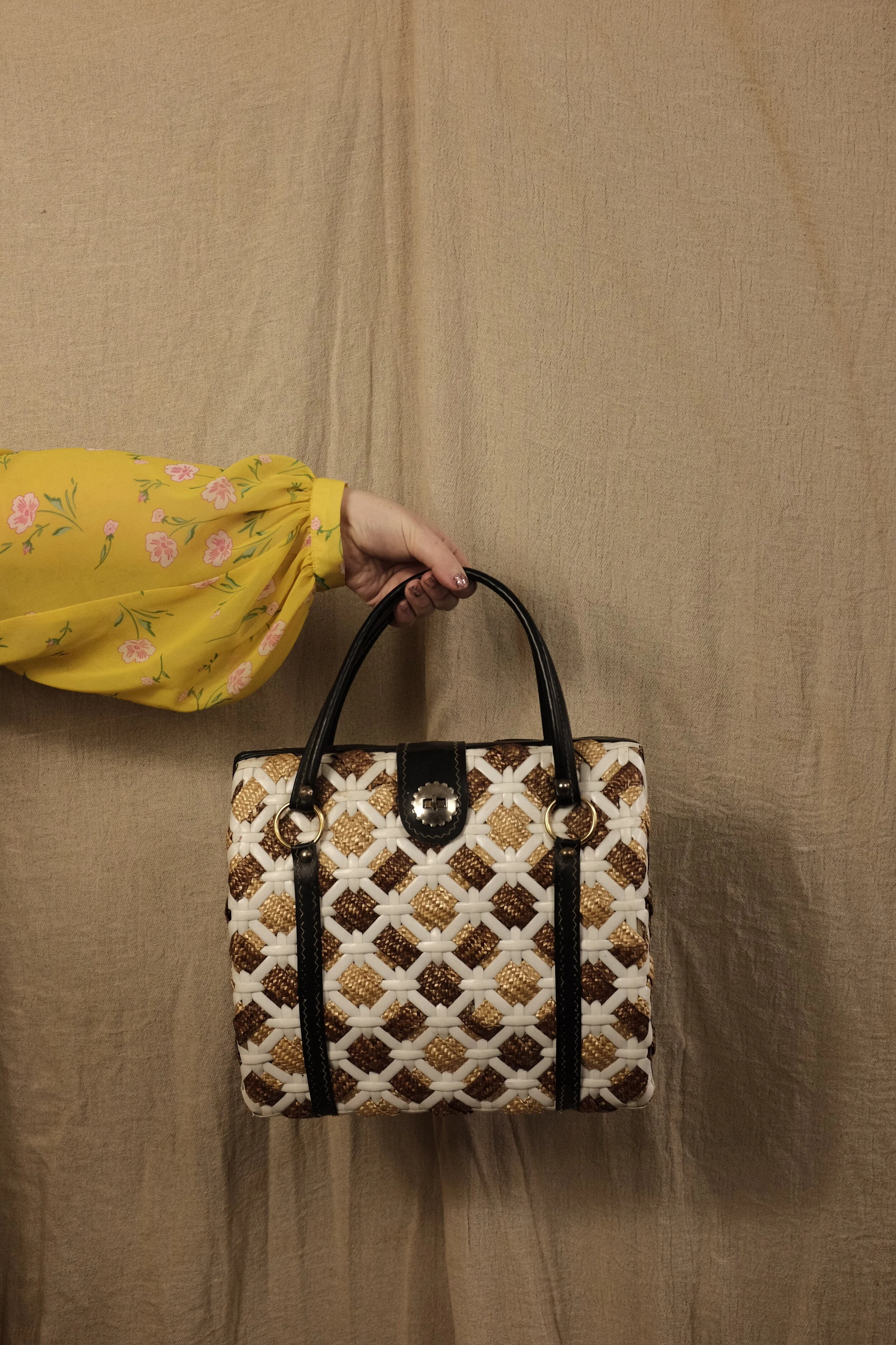 Woven Basket Bag.