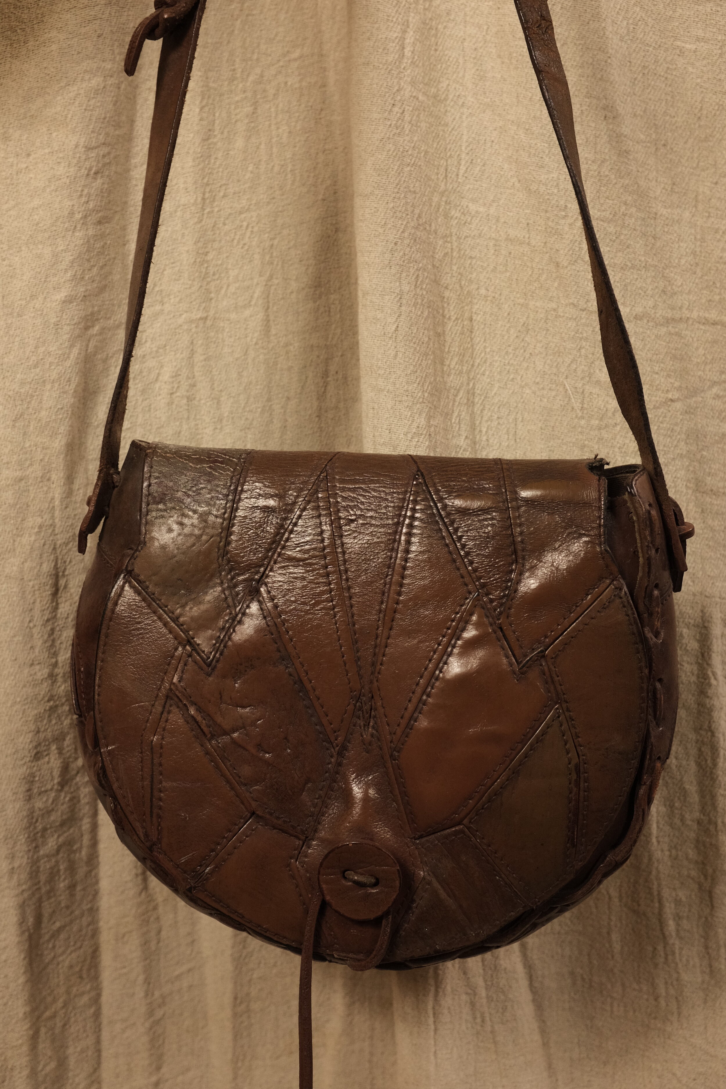 Leather Patchwork Bag.