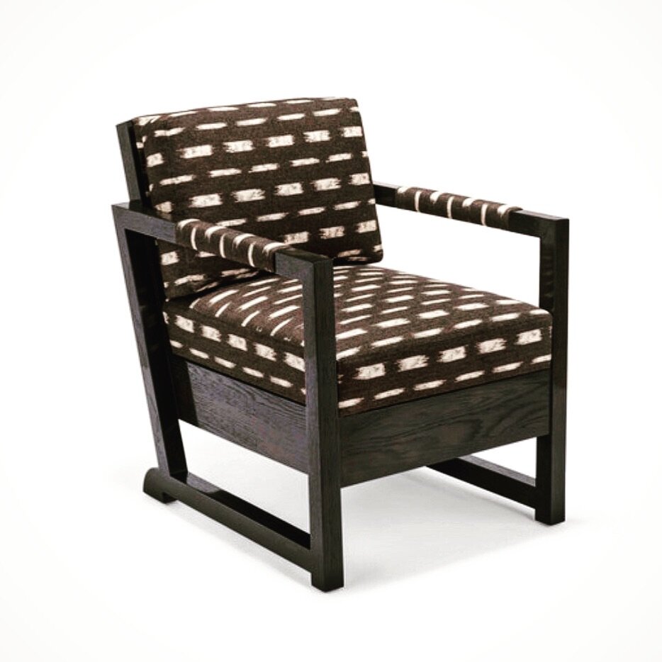  IKAT BLOCK BADA COLOR BLACK MONO  Chair designed by Gregorious Pineo 