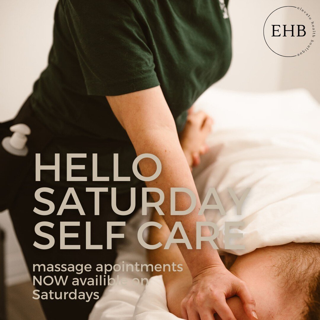 Saturday Massage Mood 

Can&rsquo;t fit massages in during the week?
Work late?
Kids have all the extra circulars?
Just feel like the weeks are jammed packed?

We have Saturday appointments for that!!
We are now open 10-2 on Saturday for your massage
