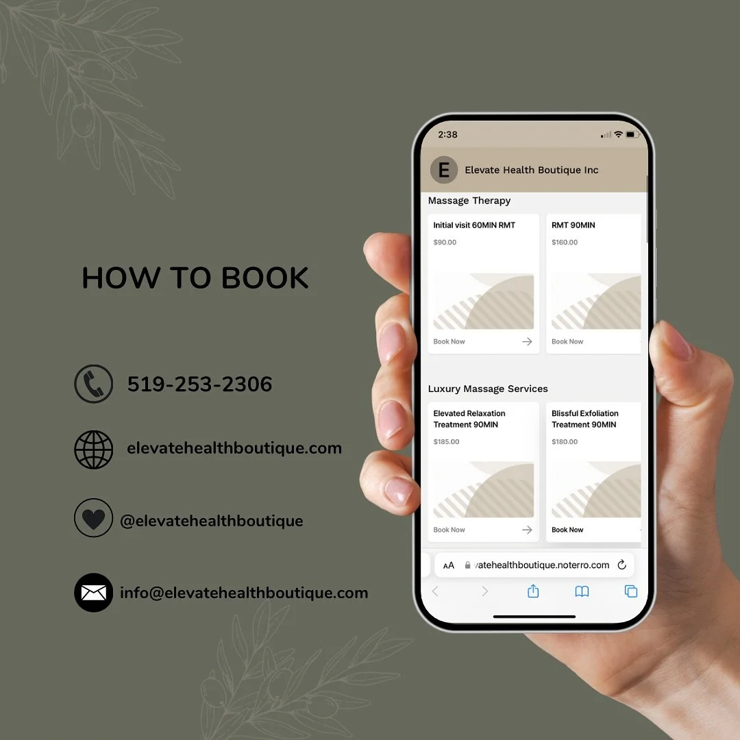 Your muscles called&hellip; they miss us.
Time to stop ghosting your self-care routine and book that appointment at Elevate Health!

We&rsquo;ve made it super easy! 

Your future relaxed self is already thanking you. Let&rsquo;s get you booked before