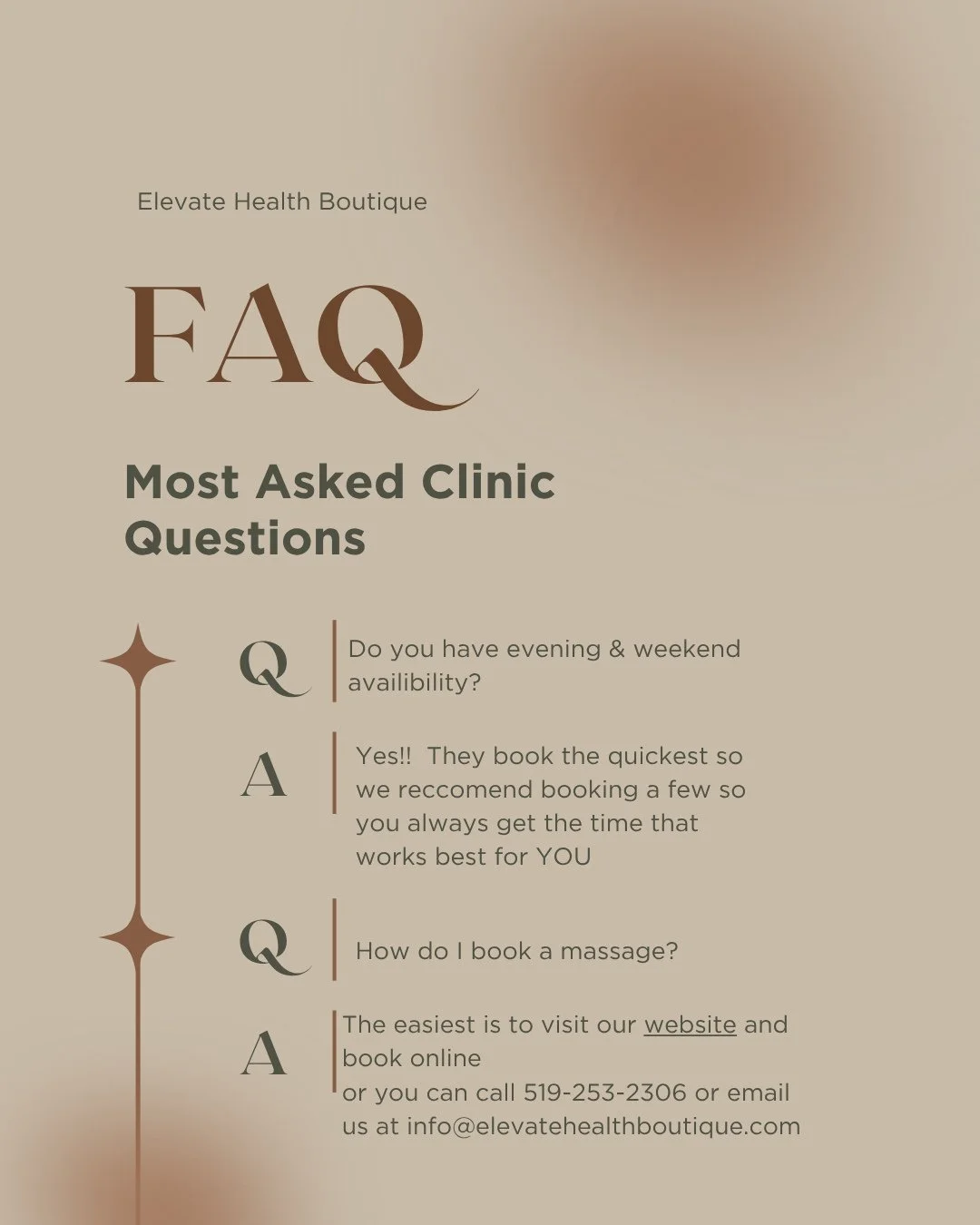 FAQ Fri-Yay!!⁠
⁠
Needing to reschedule??

Please contact the clinic by phone or email to reschedule or cancel any appointments⁠

Cancelling through online or DM&rsquo;s us on IG/FB are unavailable 

We do have a 24 he cancellation policy (48 hrs for 