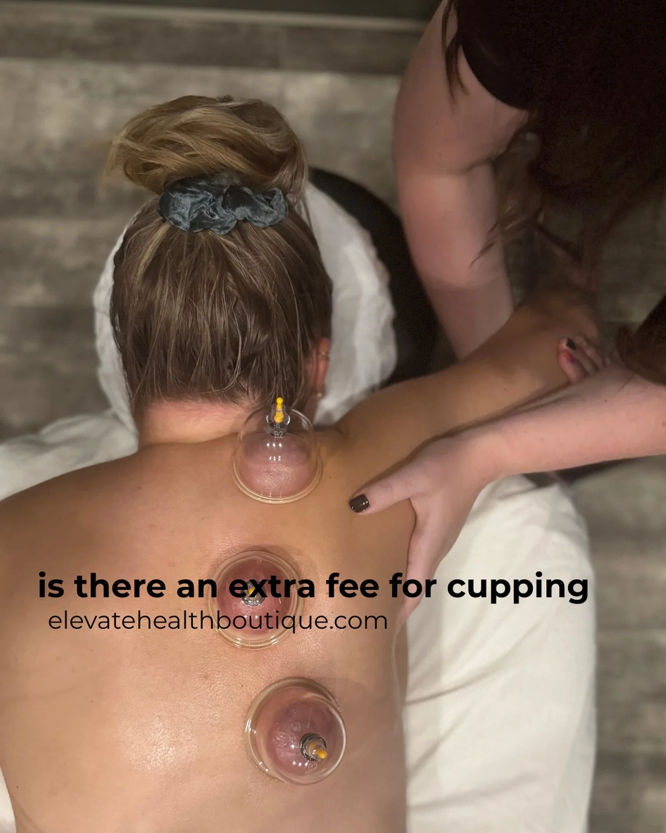 Short answer: Nope.

There are no hidden fees or surprise add-ons here.

When cupping is clinically appropriate, it&rsquo;s simply part of your massage treatment&mdash;just like scraping, taping, shockwave, face &amp; scalp massage, or acupuncture. Y