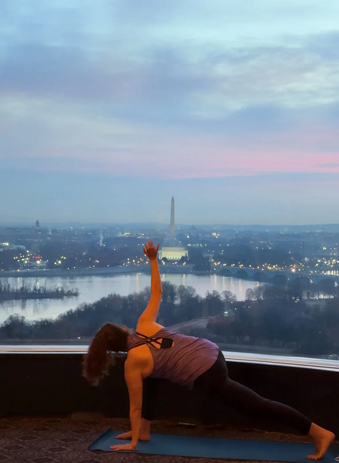 Sunrise Yoga at Top of the Town Arlington 