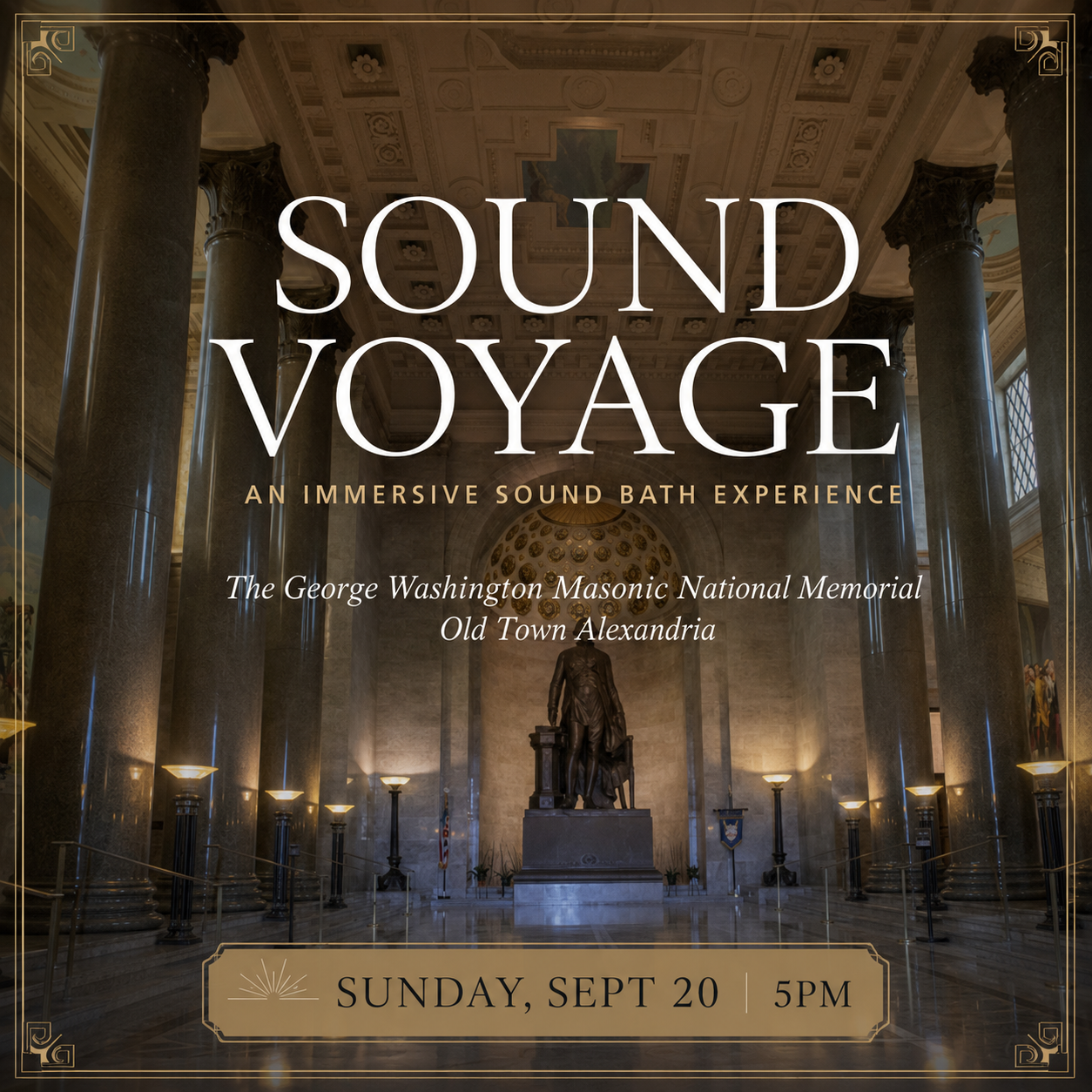 Sound Voyage at the Masonic Temple 