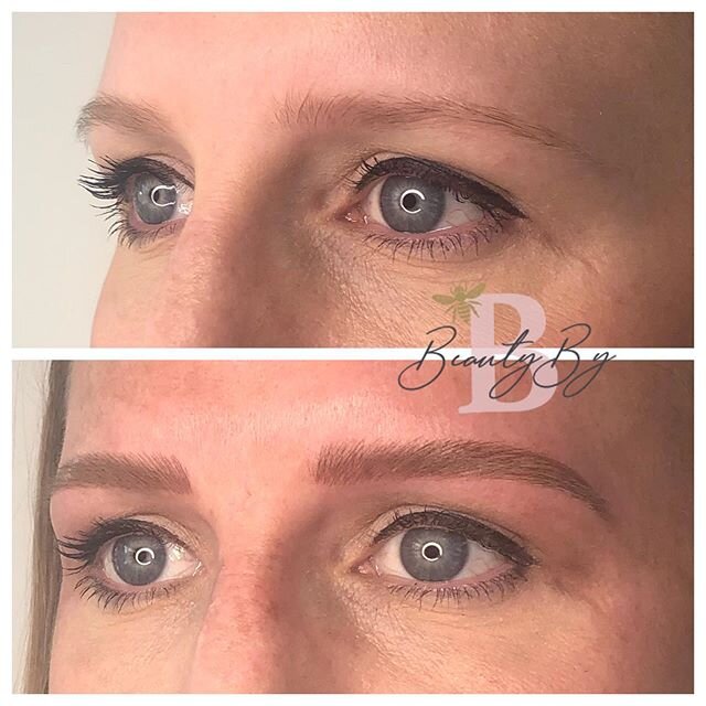 Hey #blondie 👋🏼 .
.
.
#yyc #calgary #calgarymicroblading #calgarytattoo #eyebrows #calgaryeyebrows #lamination #tint #henna #microblading #brunette #redhead #blonde #yycpermanentmakeup #pmu #pmuartist #makeupartist #calgaryalberta #yychairsalon #yy