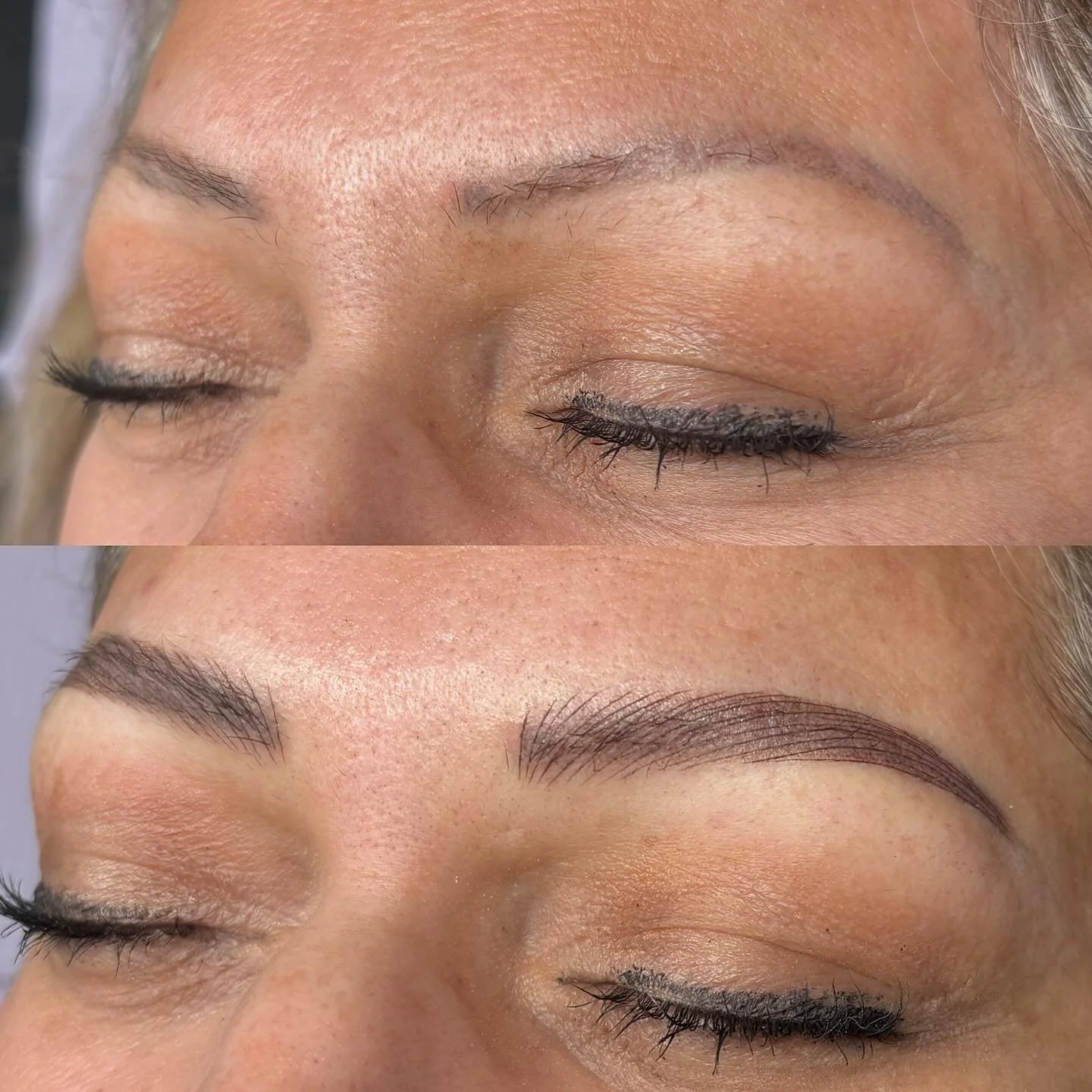 Before ➡️ After ✨

She came in with an older brow tattoo that had faded, shifted, and just wasn&rsquo;t doing her any favours anymore. Cover-ups like this can be such a game changer 🙌

The after shows a fuller, more defined shape that better suits h