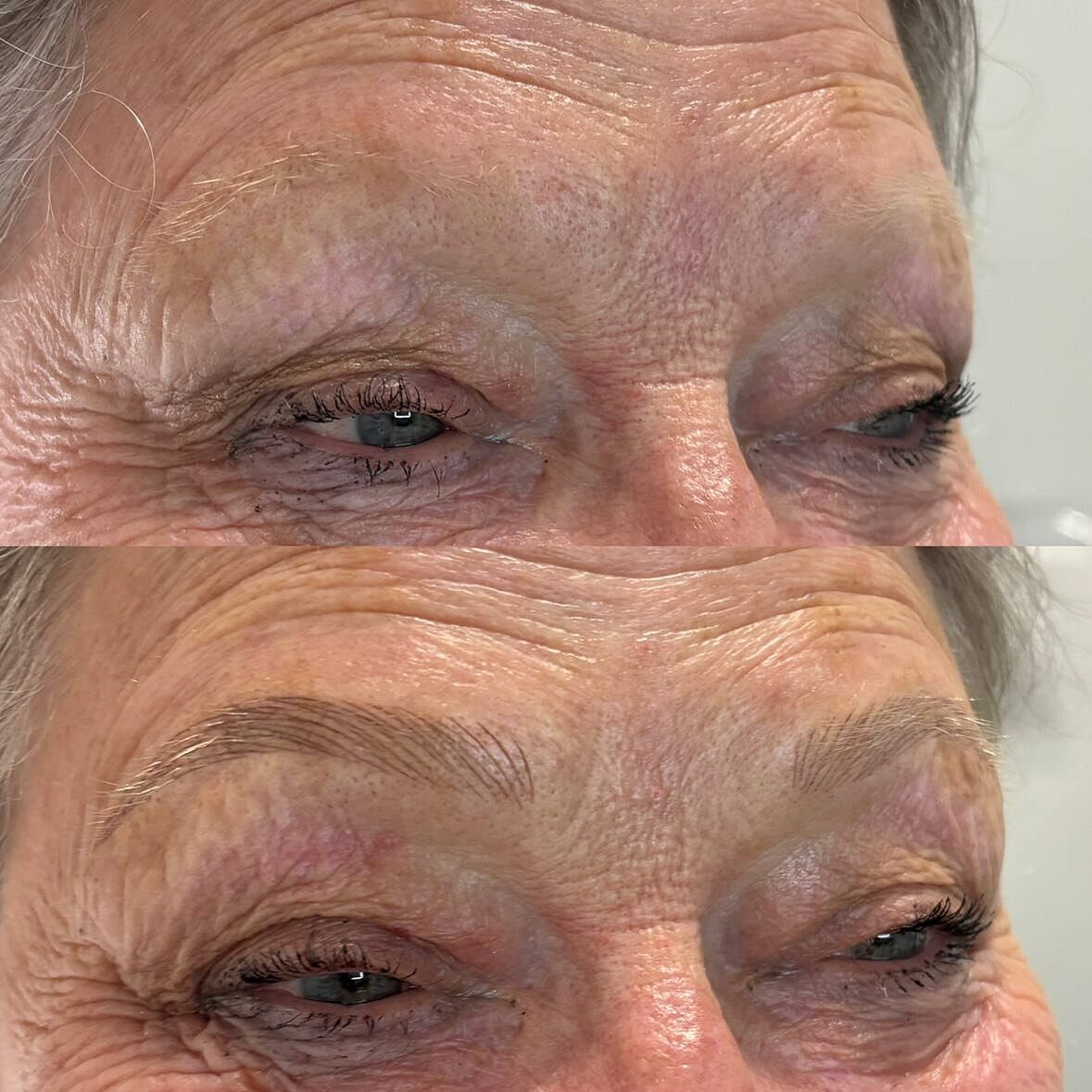 ✨ Great brows don&rsquo;t have an age limit.

This beautiful transformation was all about creating soft, natural-looking brows that enhance her features without looking overly done.

The right brows can restore balance, frame the eyes, and give a ref
