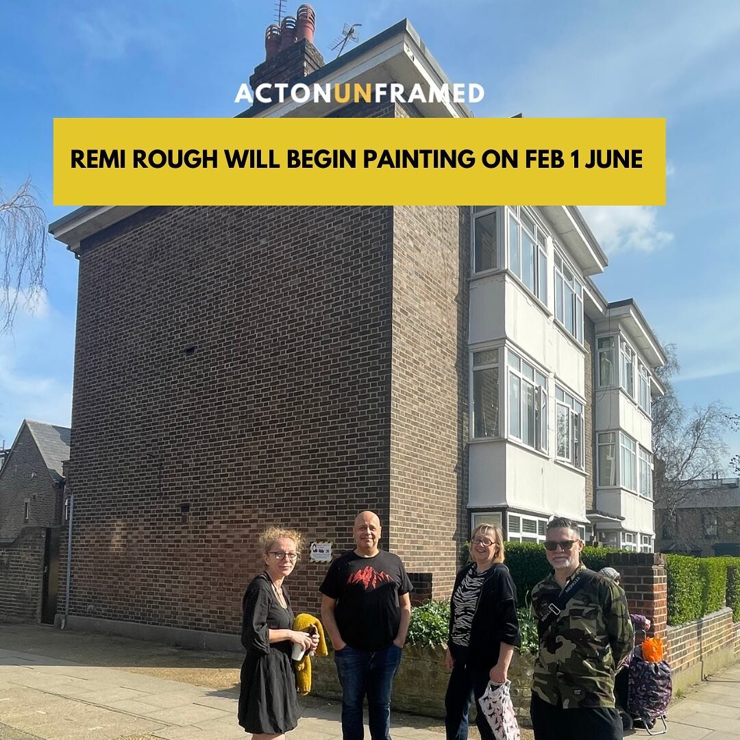 💥ANNOUNCEMENT! 💥

Acton Unframed is pleased to announce a new mural for Acton! 

We&rsquo;ve lined up the highly celebrated artist Remi Rough to do his magic with colour and geometry on the side wall of The Goldsmith House, Shakespeare Road W3 6SH.