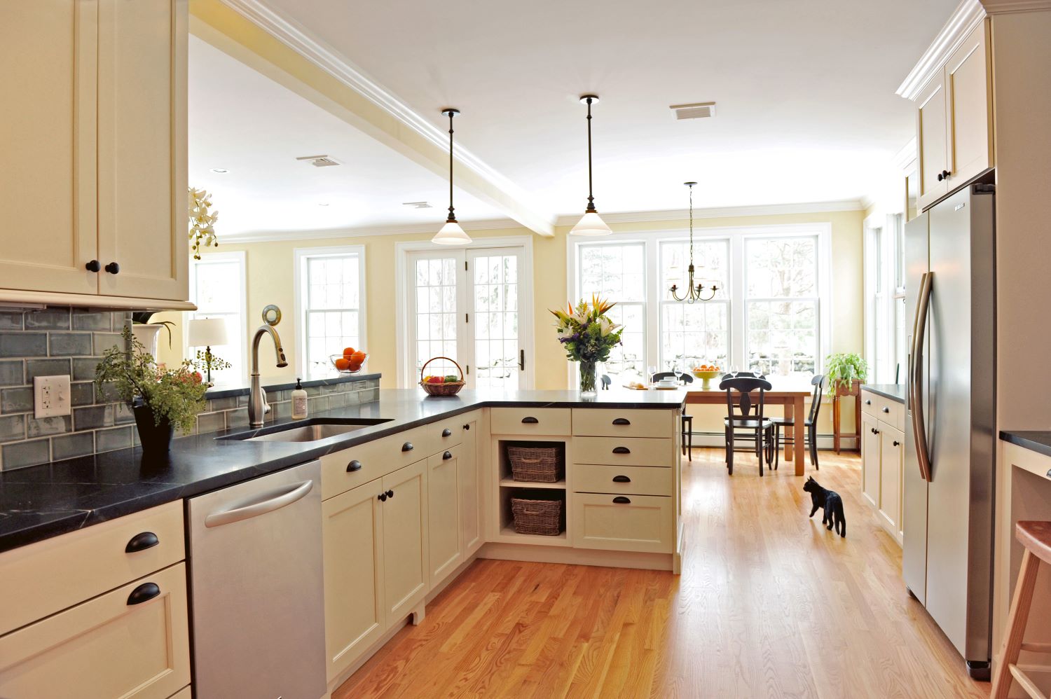 Sunny, open kitchen remodel