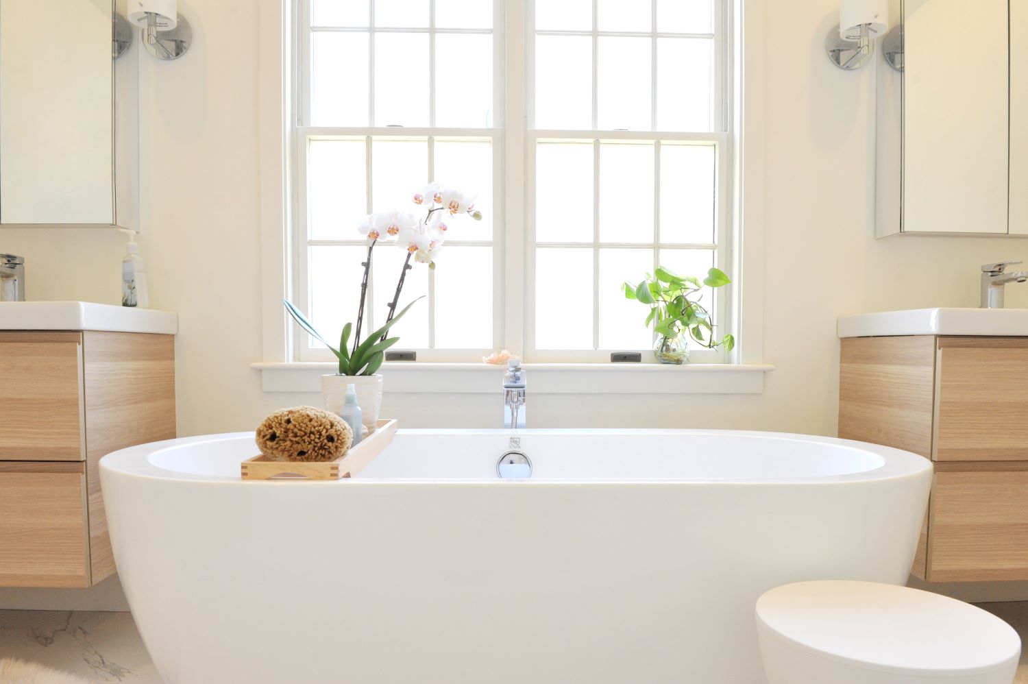  bathroom renovation with luxurious standalone tub