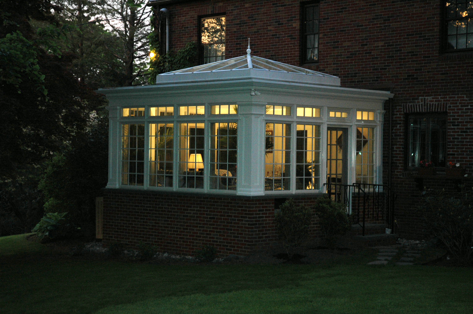 illuminated conservatory